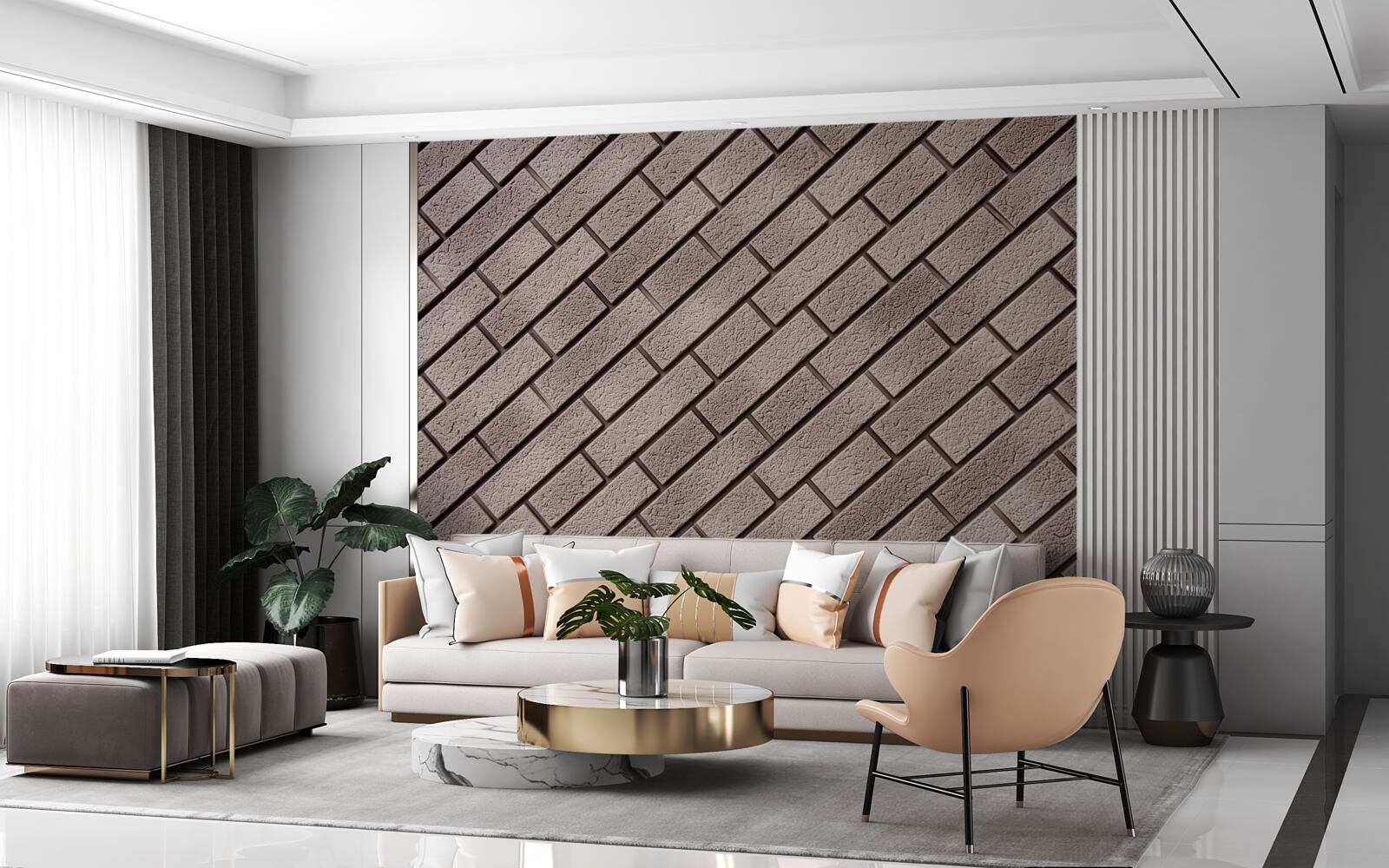 Fototapet dale de pavaj în stare perfectă