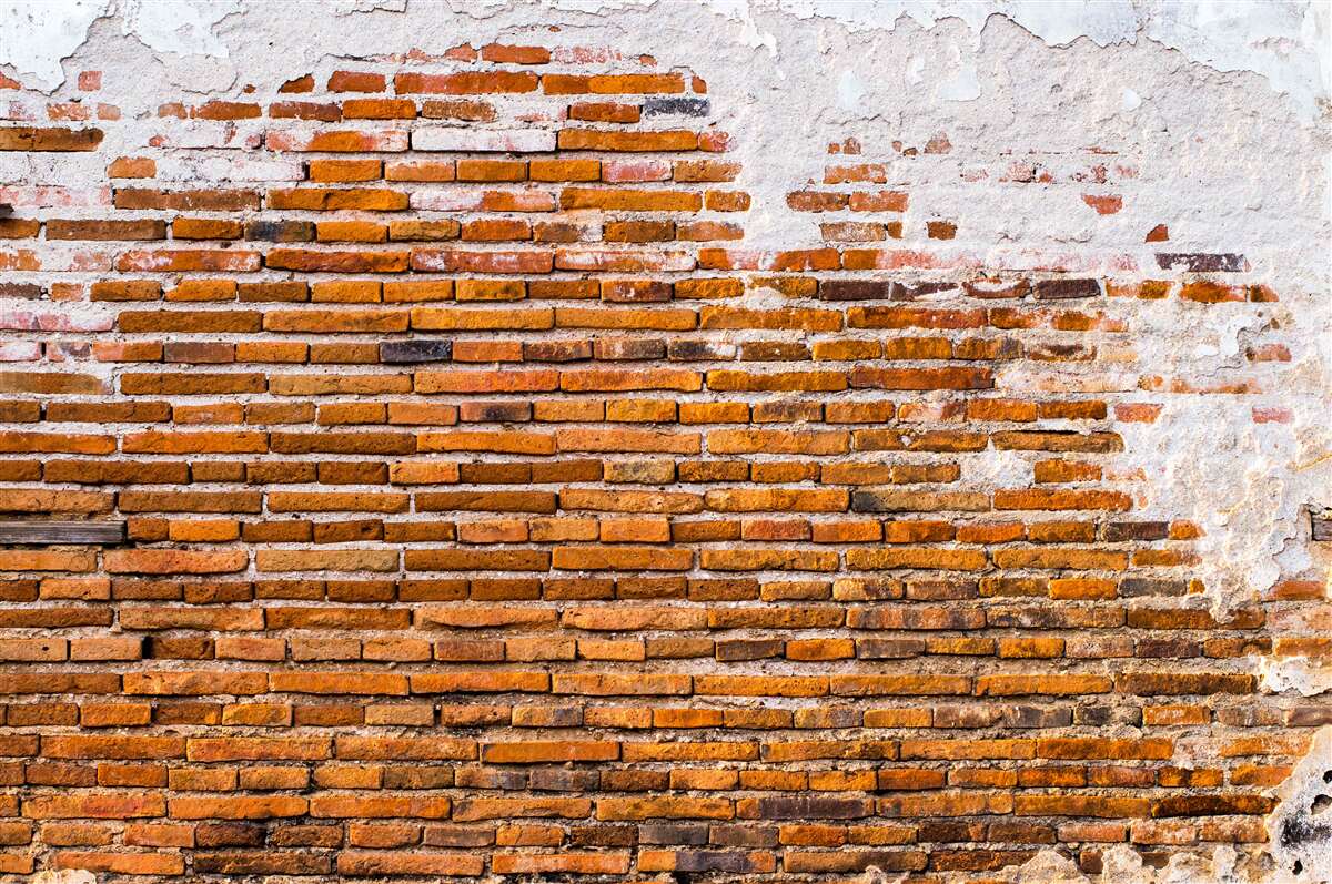 Fototapet perete vechi din cărămidă care și-a pierdut aspectul