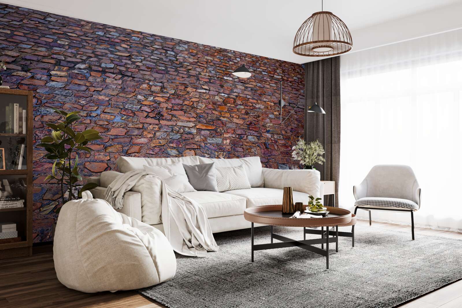 Fototapet stradă veche pavată cu pavele