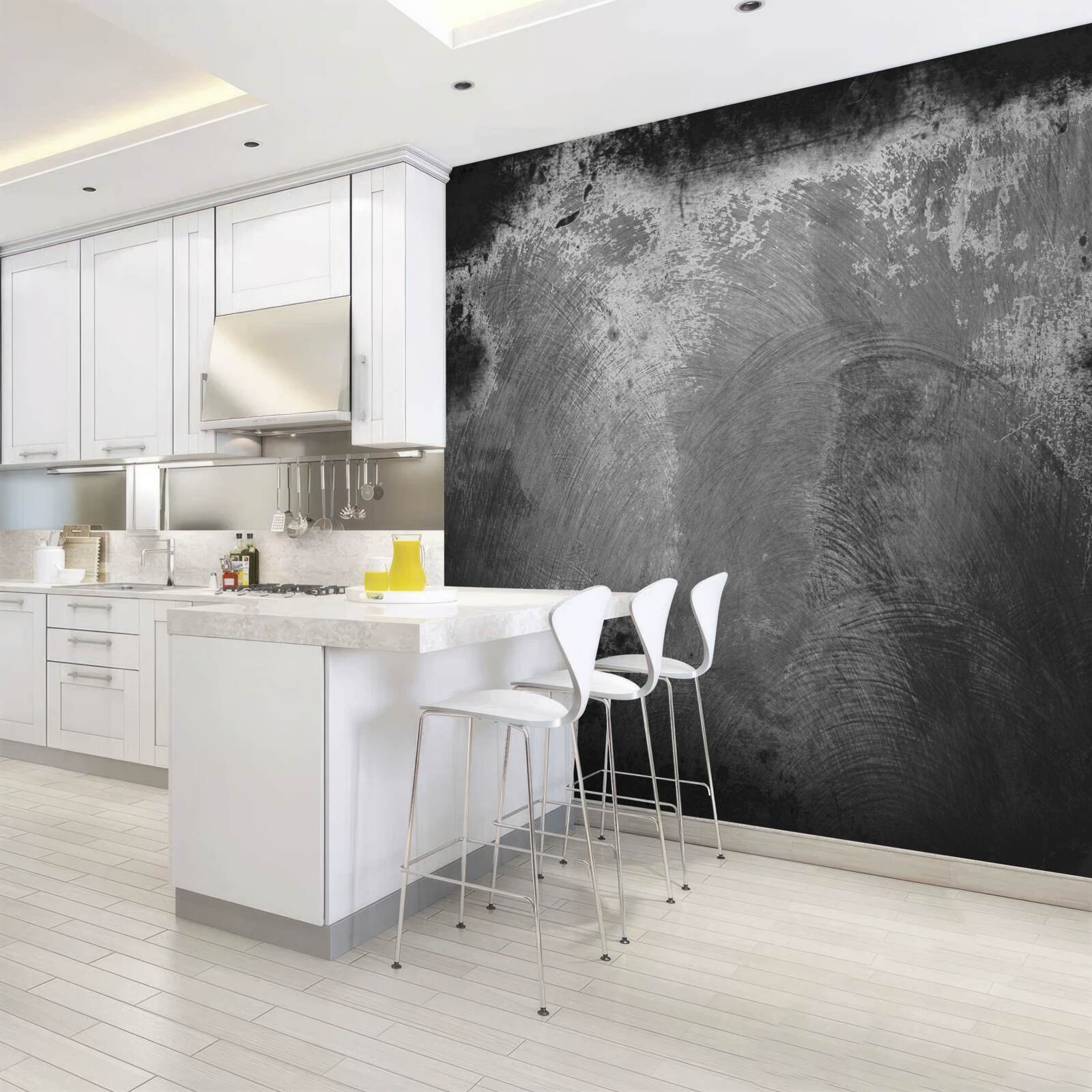 Fototapet perete intens negru și terifiant