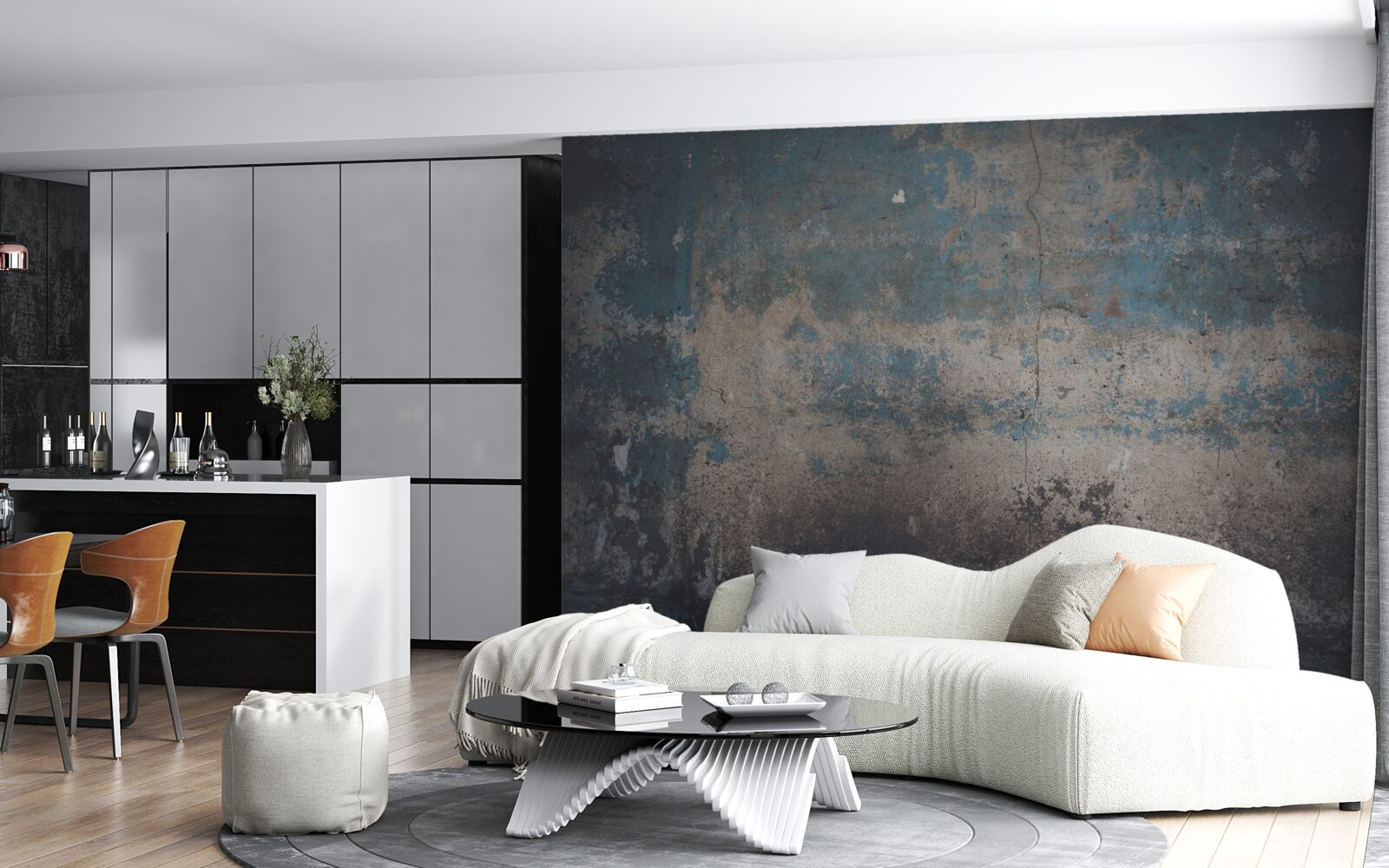 Fototapet structură de perete distrusă de timp