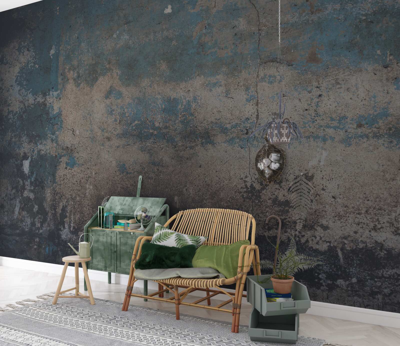 Fototapet structură de perete distrusă de timp