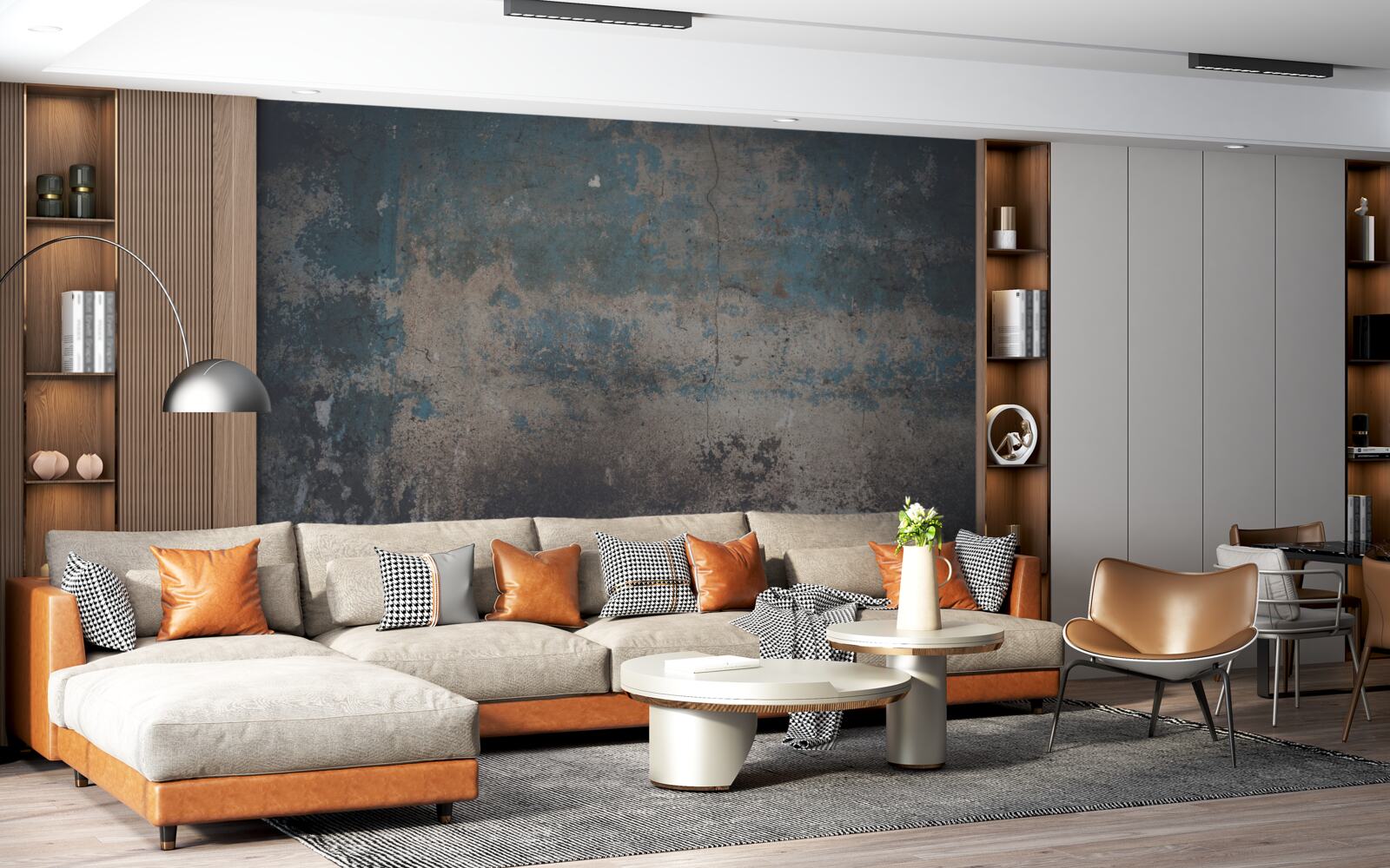 Fototapet structură de perete distrusă de timp