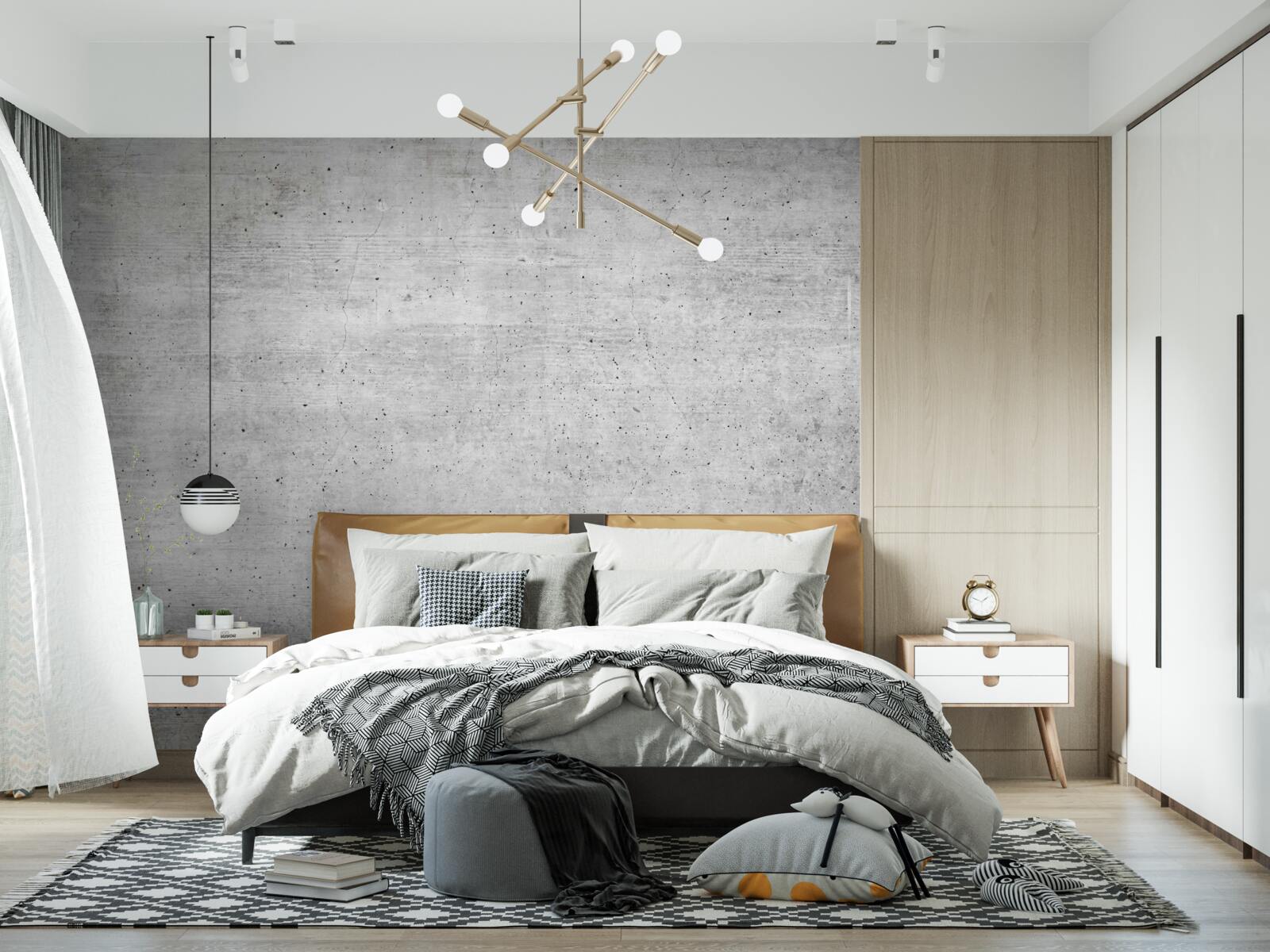 Fototapet tencuială gri textura