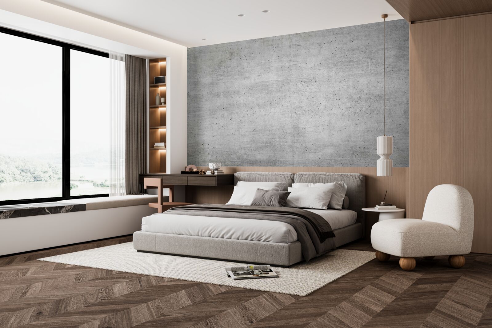 Fototapet tencuială gri textura