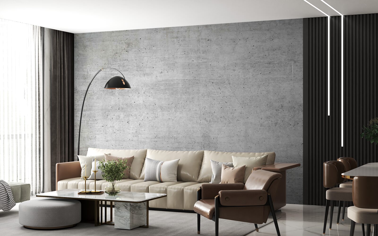 Fototapet tencuială gri textura