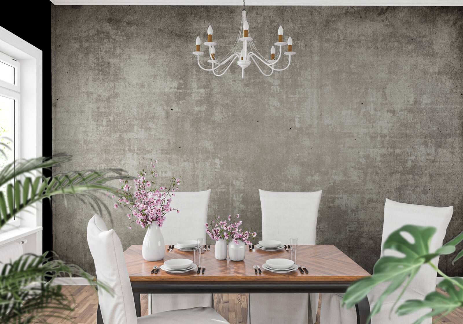 Fototapet fundal în stil antic, gri închis