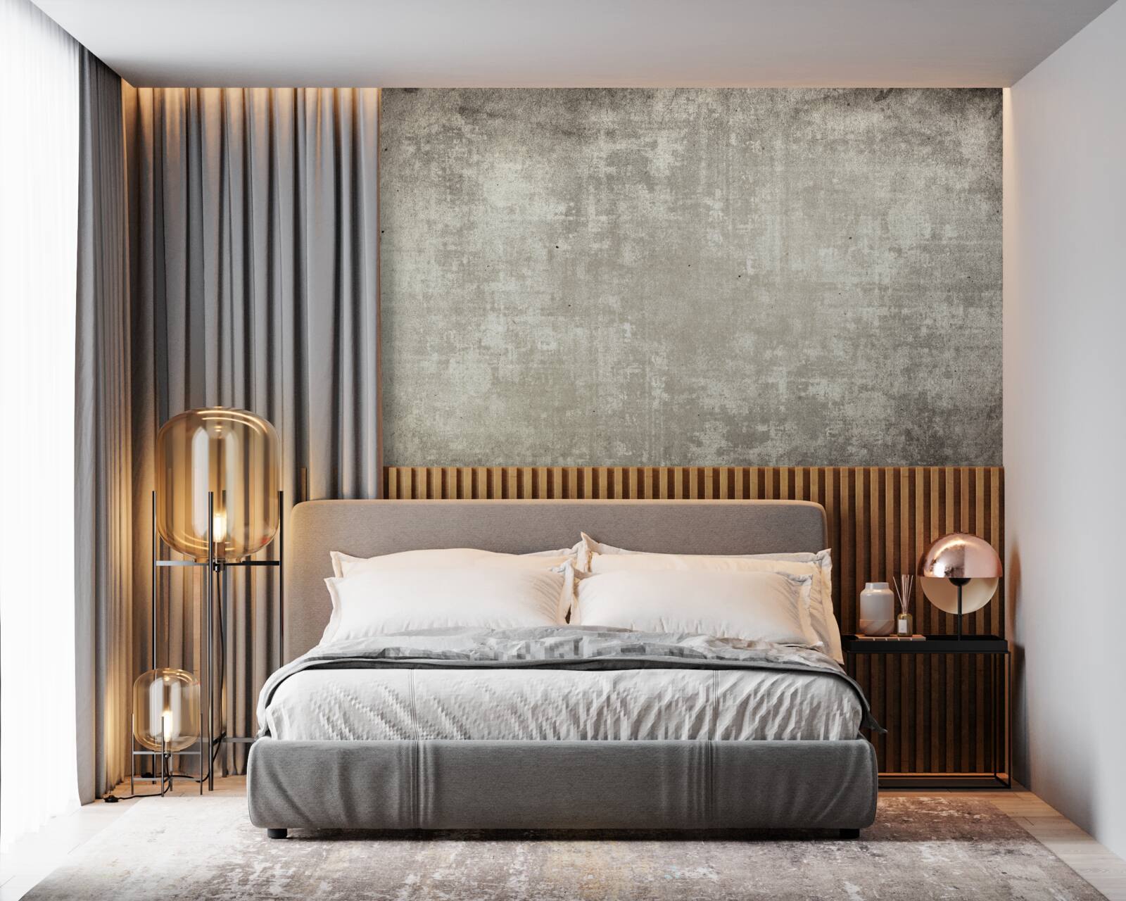 Fototapet fundal în stil antic, gri închis