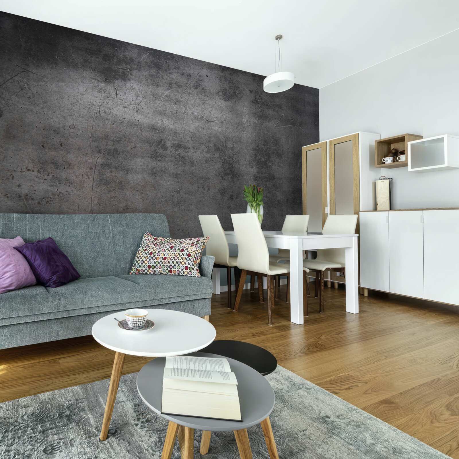 Fototapet grunge metalic în culori închise