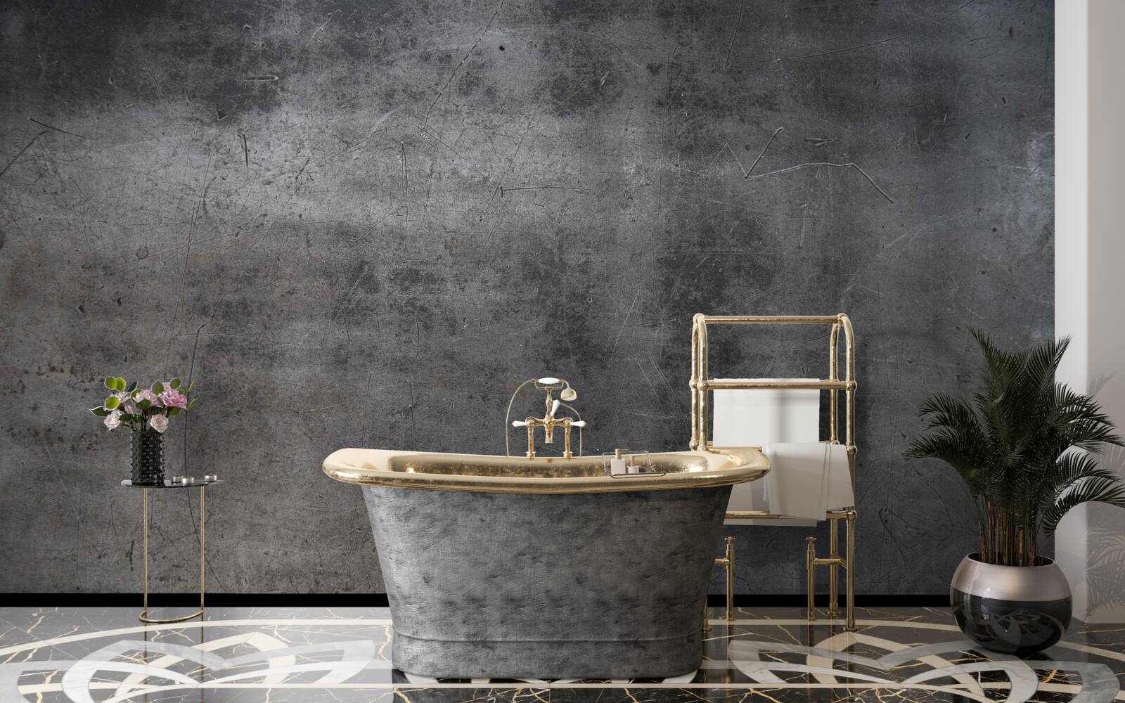 Fototapet grunge metalic în culori închise