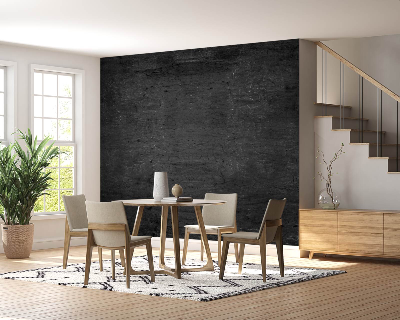 Fototapet perete de ciment întunecat