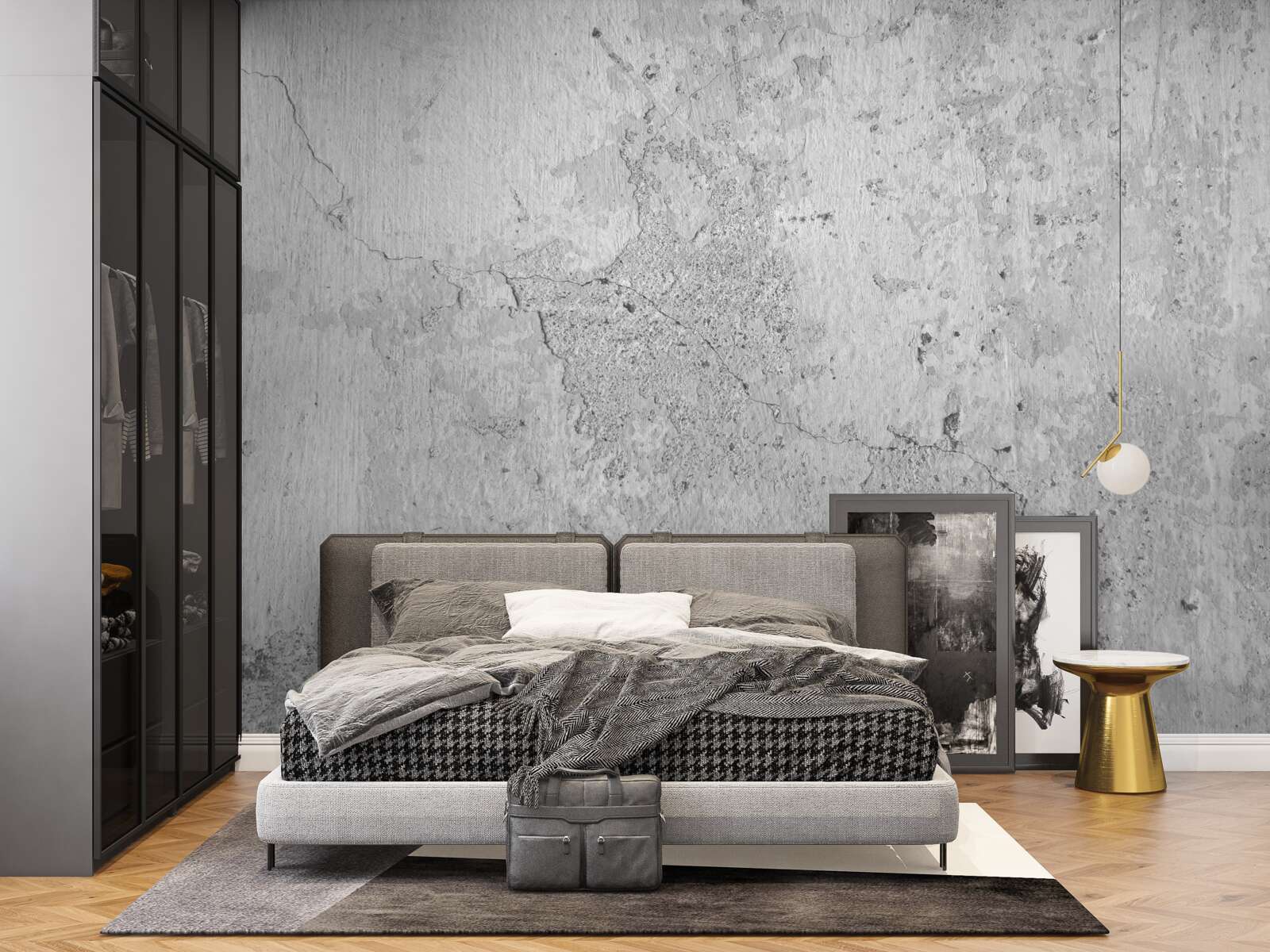 Fototapet cimentul este gri și acoperit cu zgârieturi