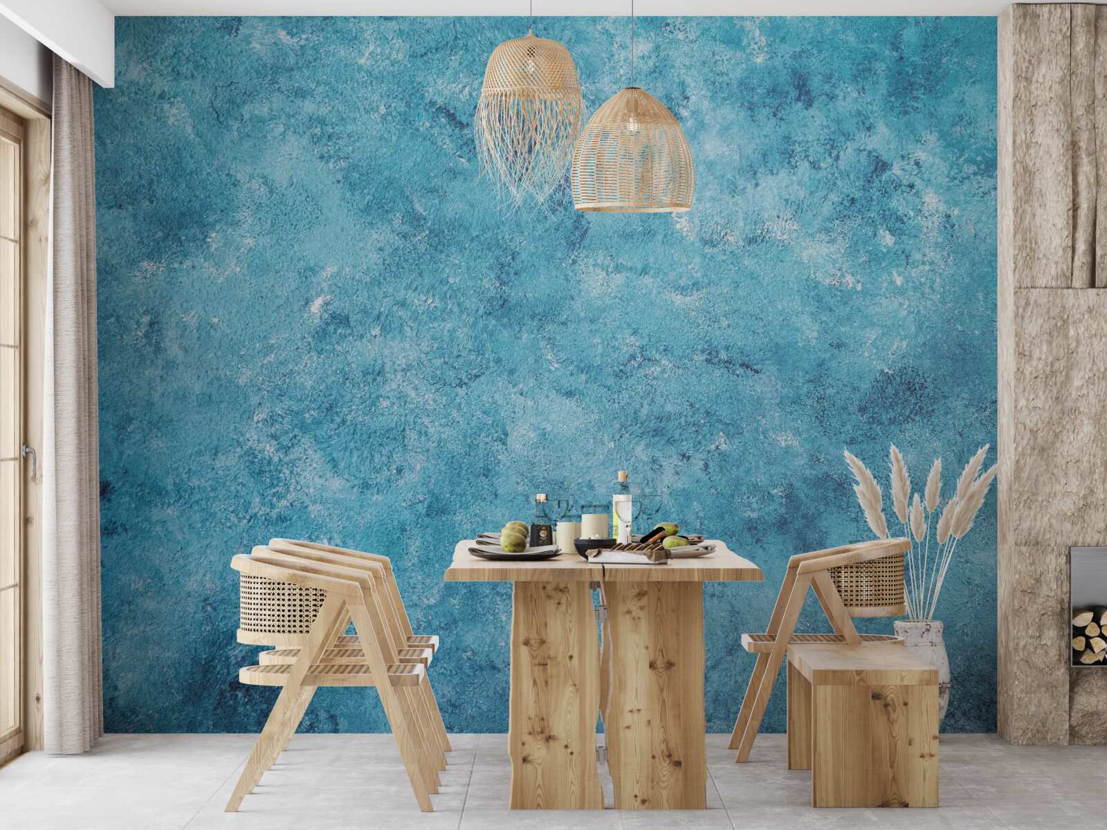 Fototapet val conceptual de pâlpâire albastră