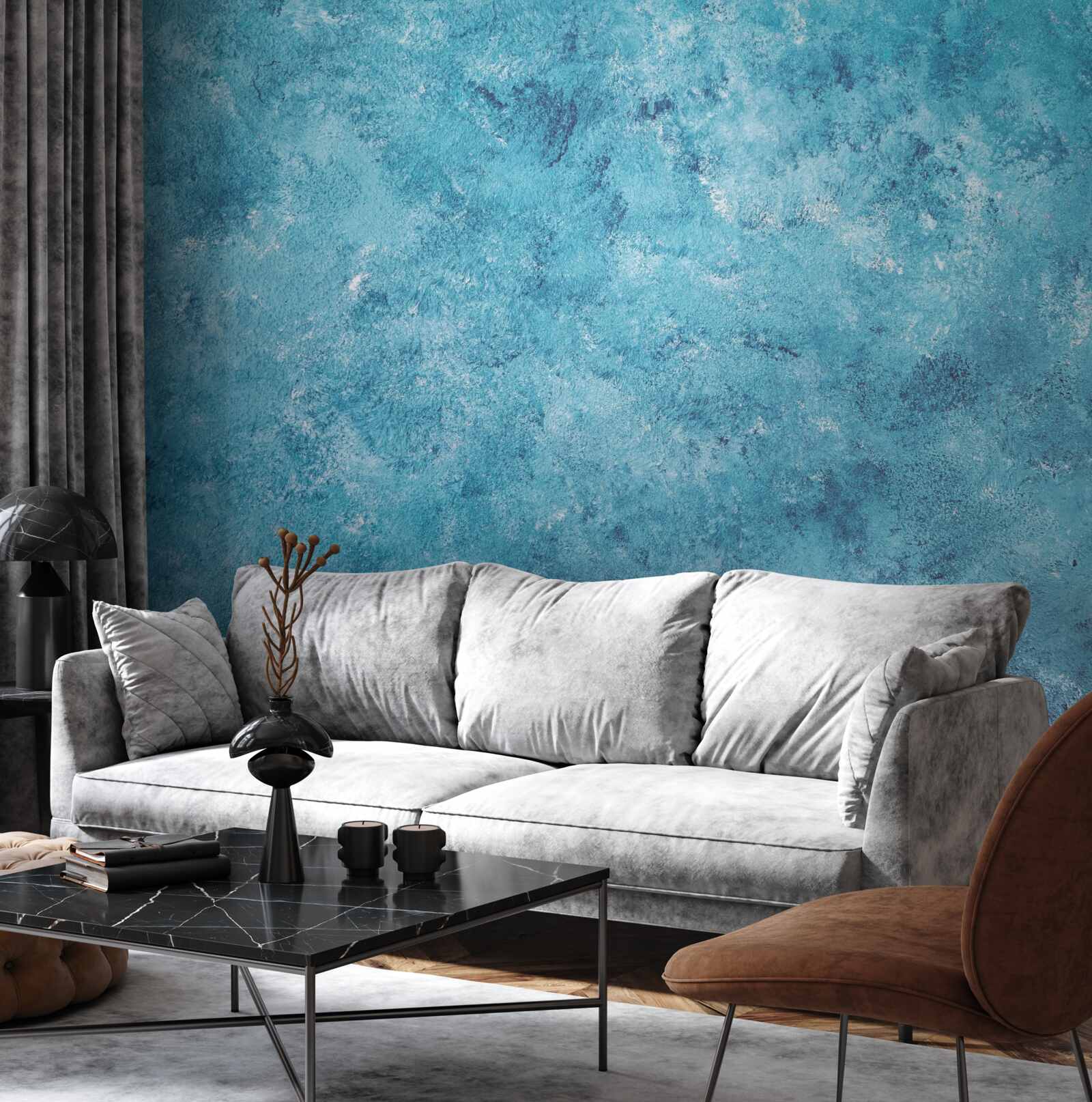 Fototapet val conceptual de pâlpâire albastră