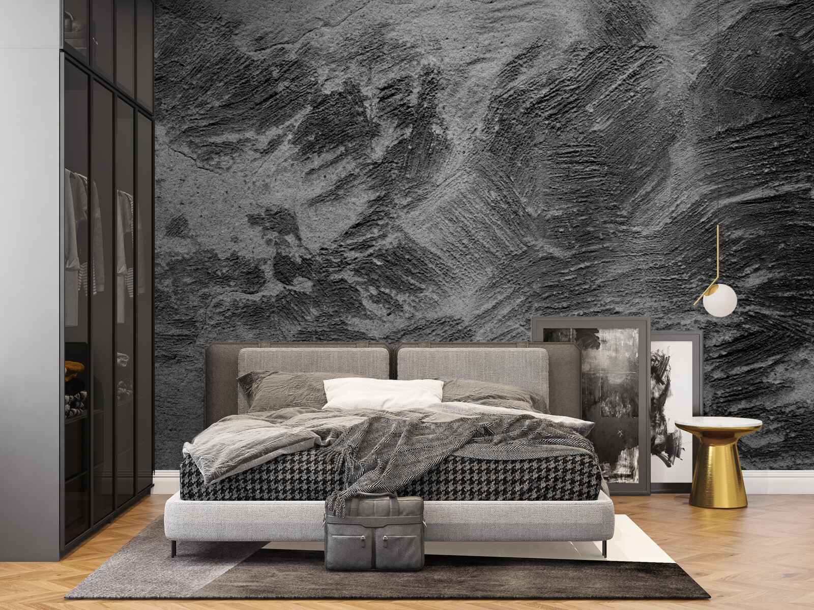 Fototapet dungi decorative în nuanțe deschise și închise