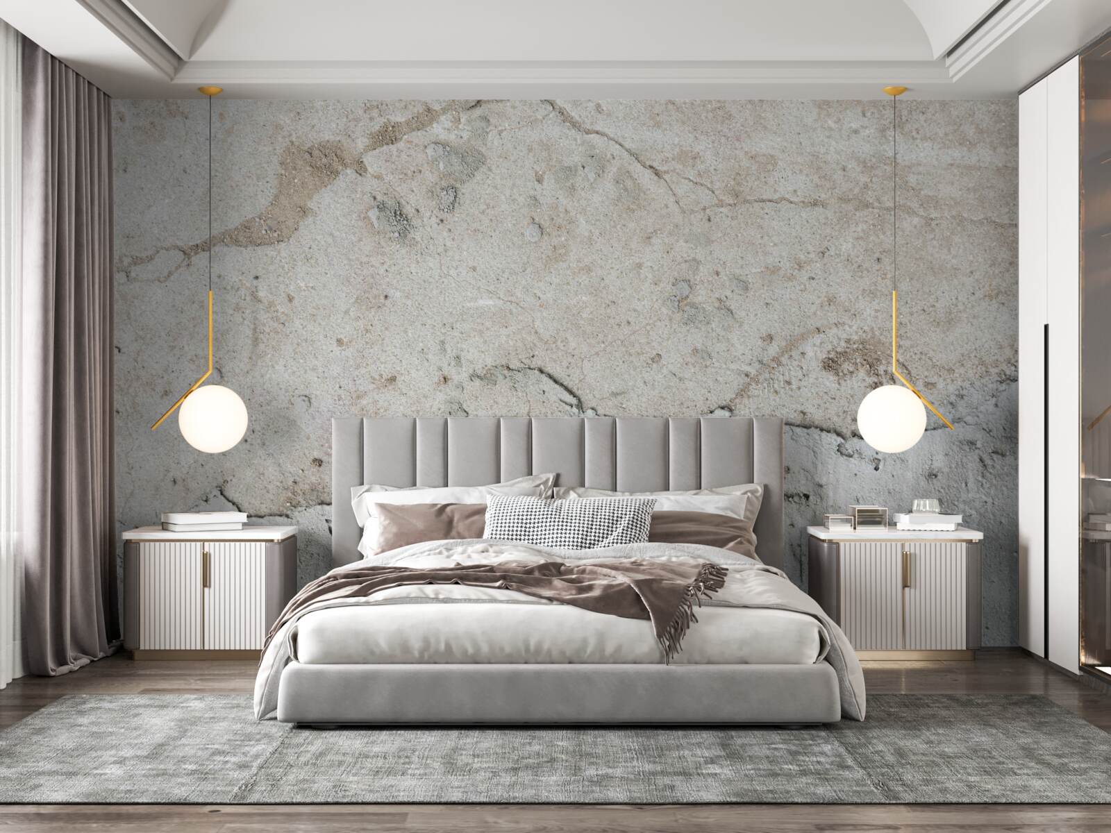 Fototapet perete de beton cu defecte