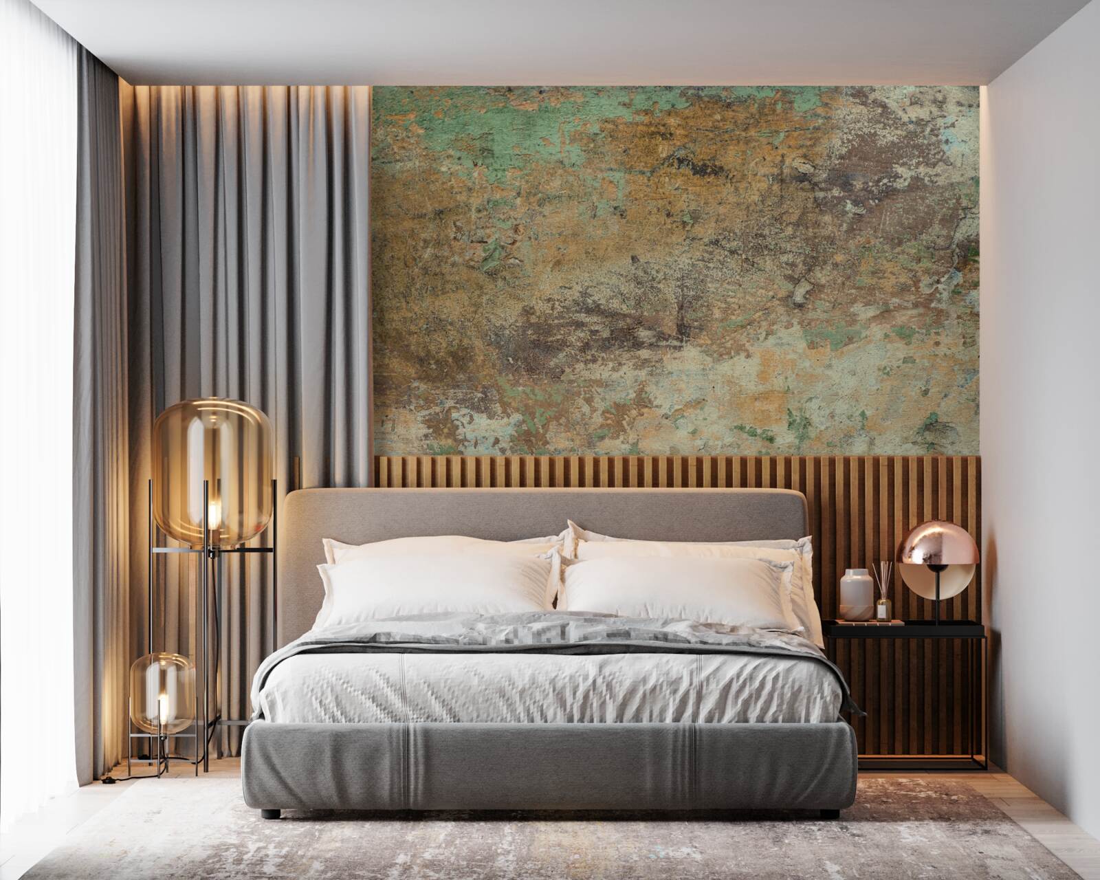 Fototapet Perete cu rugină abstractă