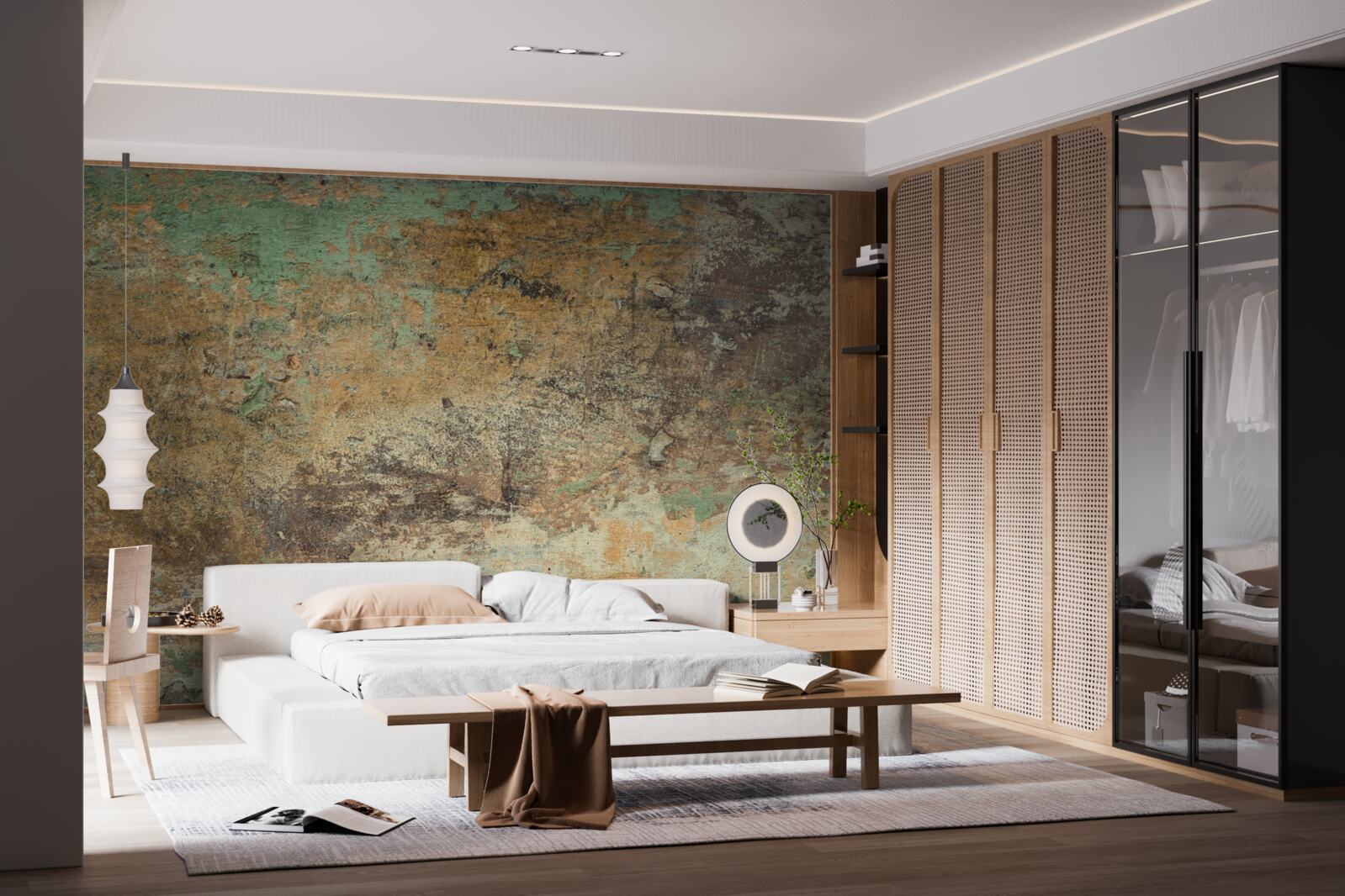 Fototapet Perete cu rugină abstractă