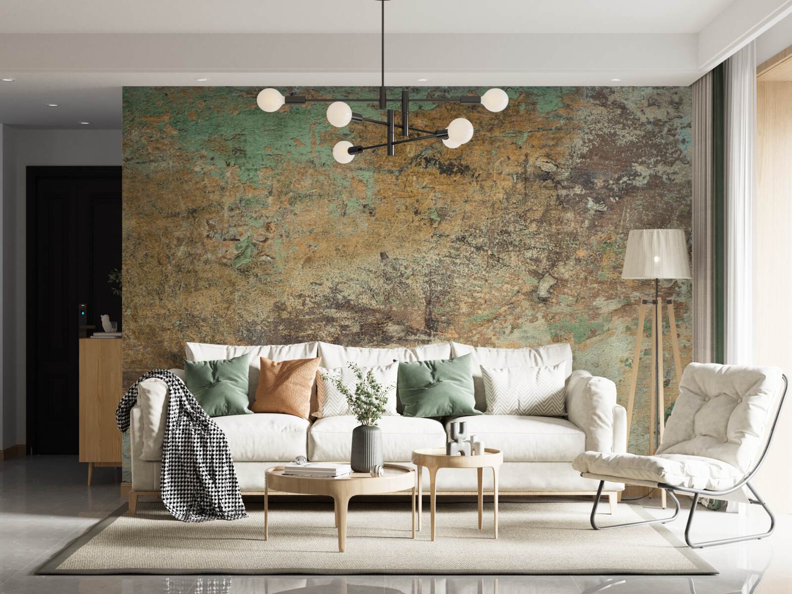 Fototapet Perete cu rugină abstractă