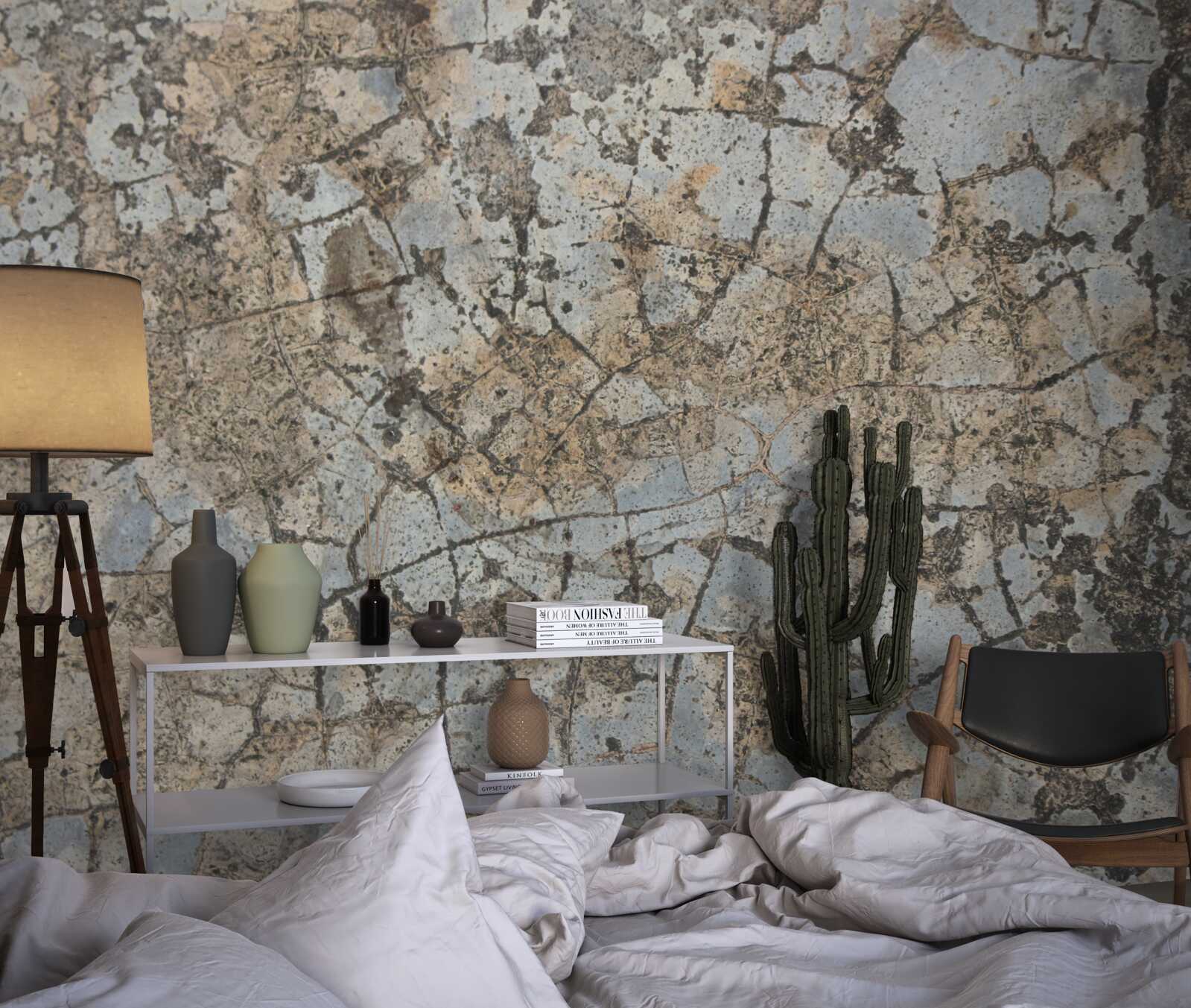 Fototapet suprafață de marmură, presărată cu crăpături