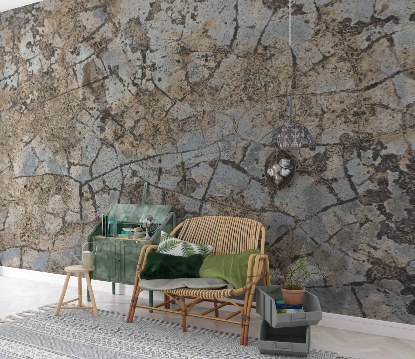 Fototapet suprafață de marmură, presărată cu crăpături