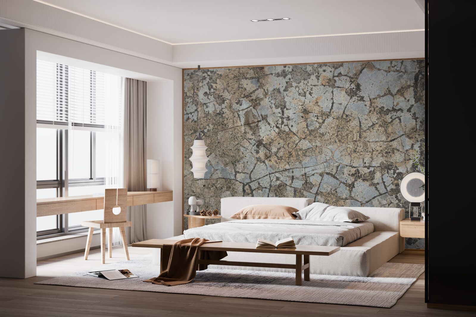 Fototapet suprafață de marmură, presărată cu crăpături