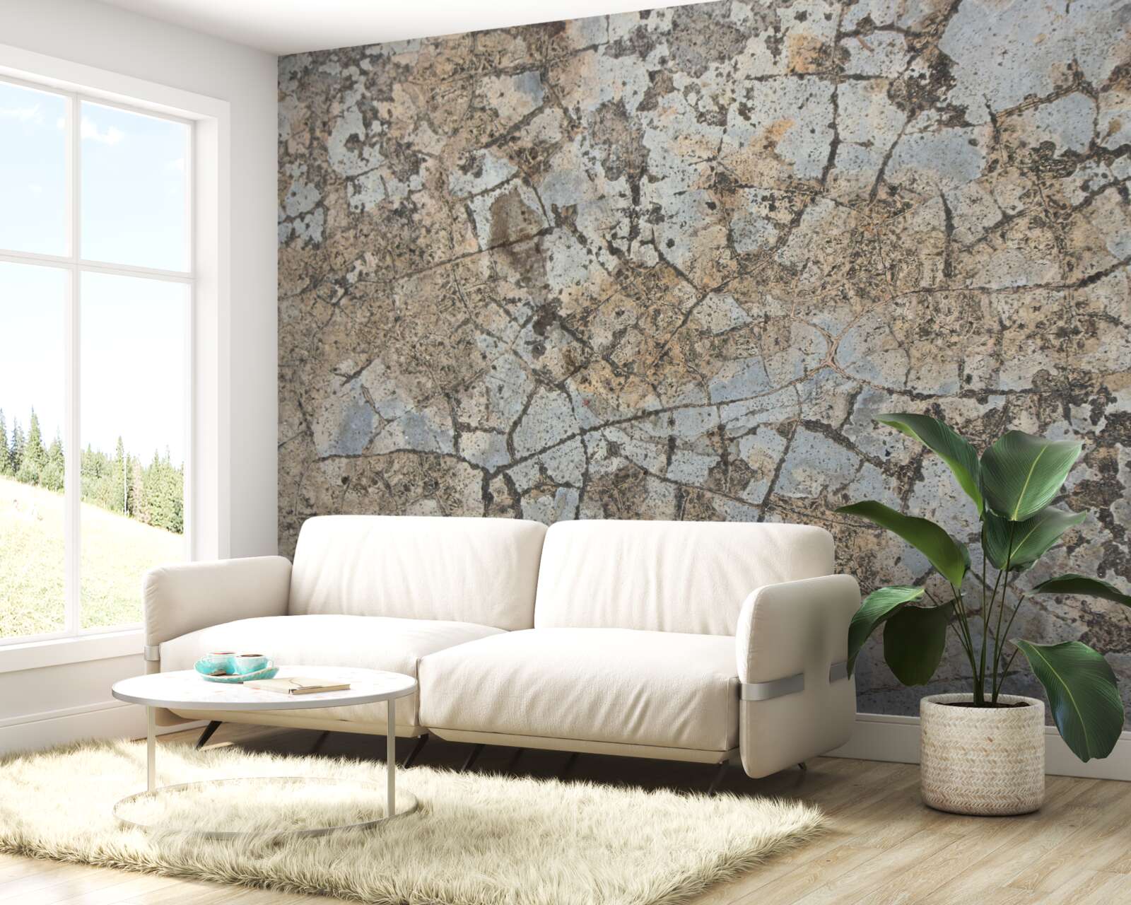 Fototapet suprafață de marmură, presărată cu crăpături