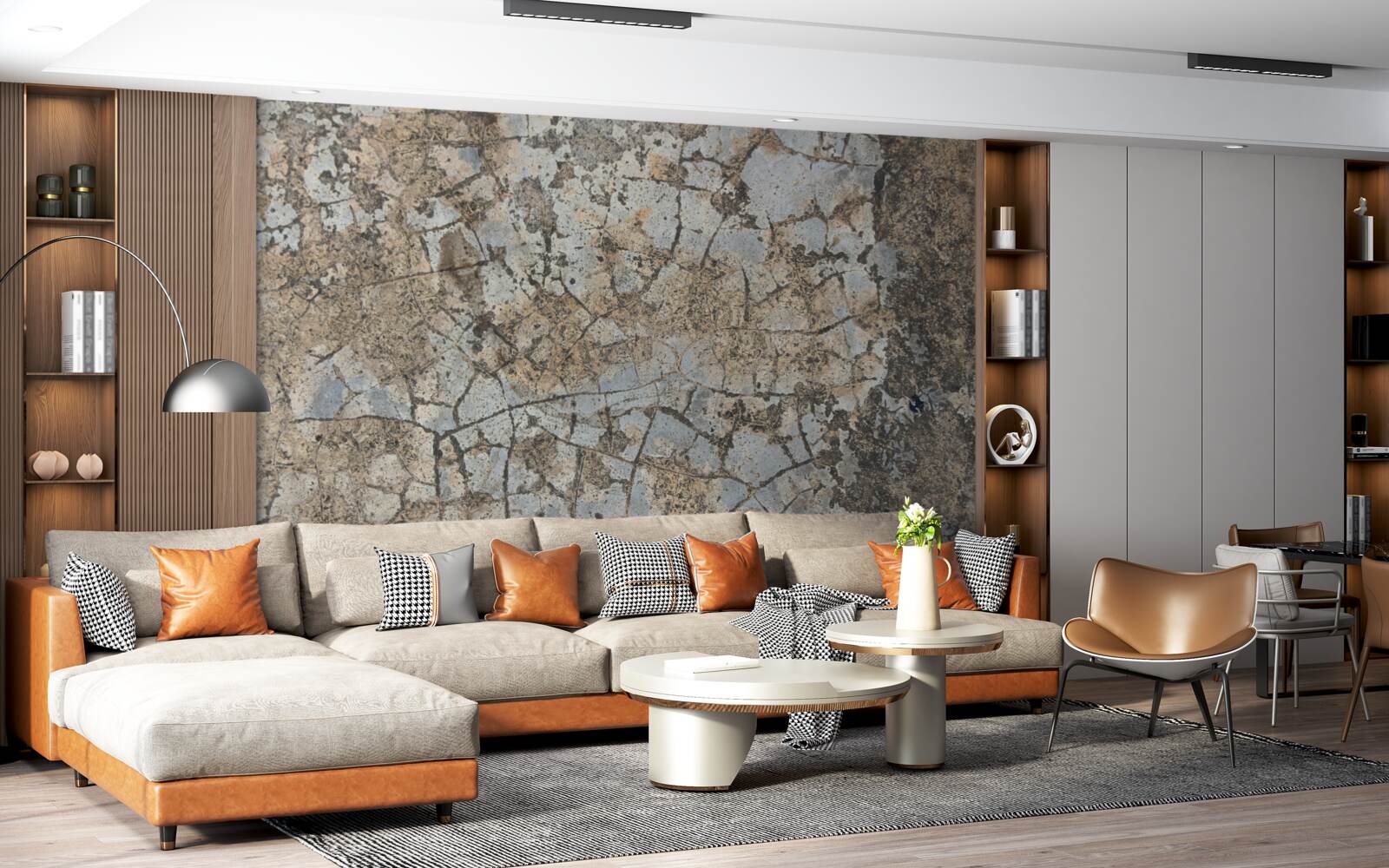 Fototapet suprafață de marmură, presărată cu crăpături