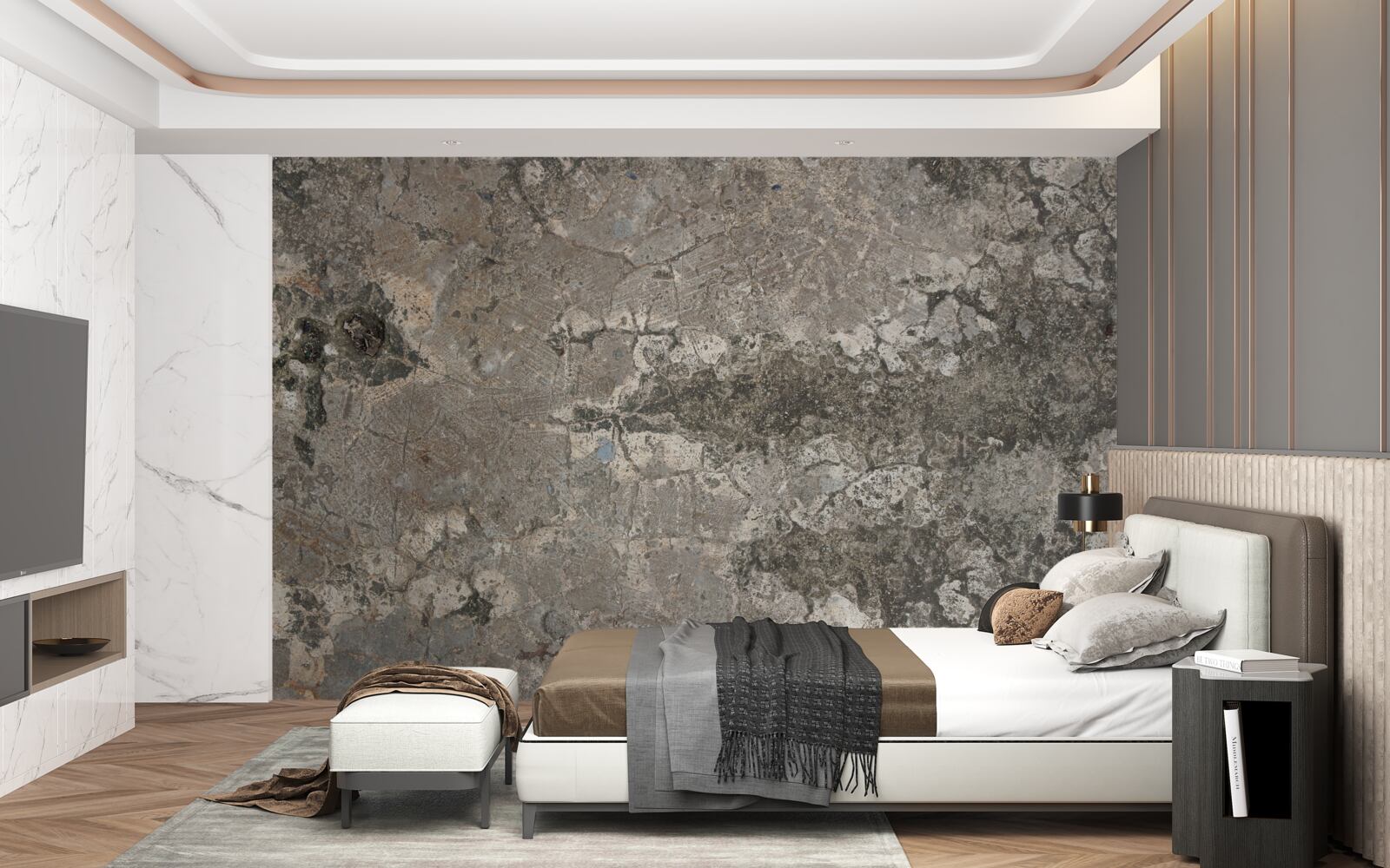 Fototapet rocă de granit gri