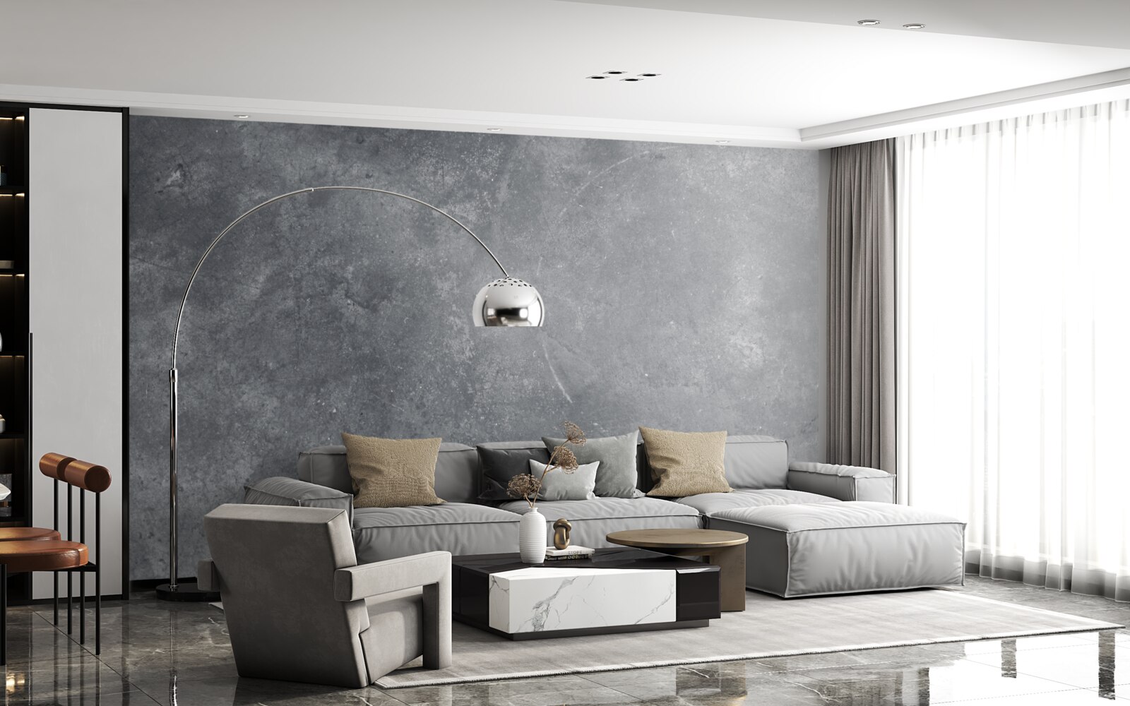 Fototapet suprafață gri