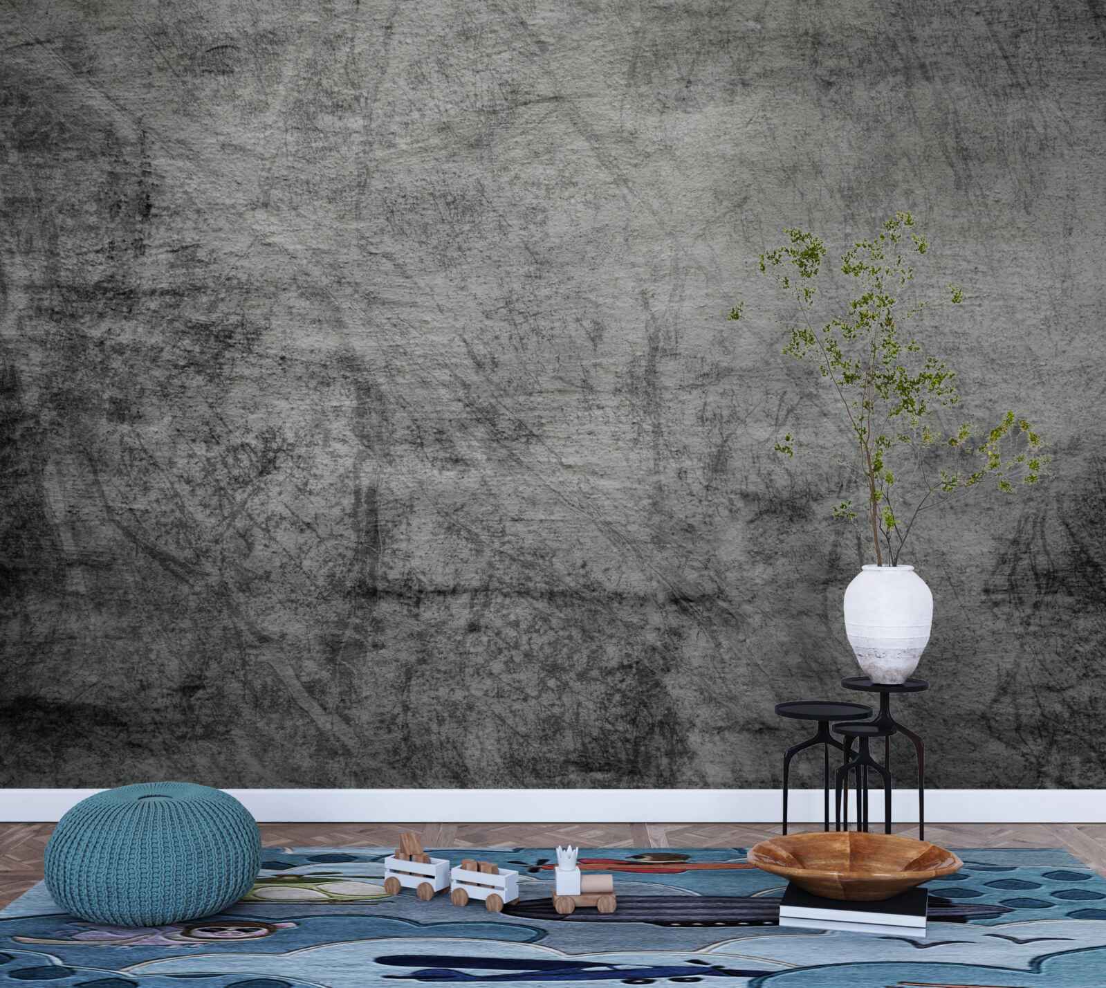 Fototapet fundal gri vechi marcat cu zgârieturi