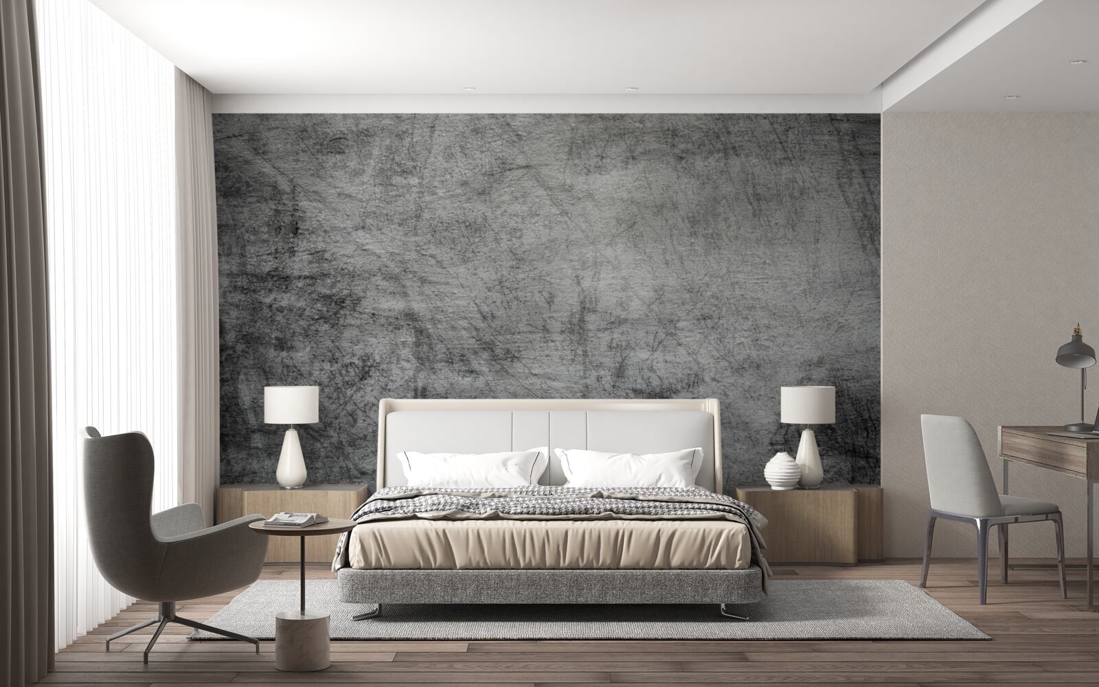 Fototapet fundal gri vechi marcat cu zgârieturi