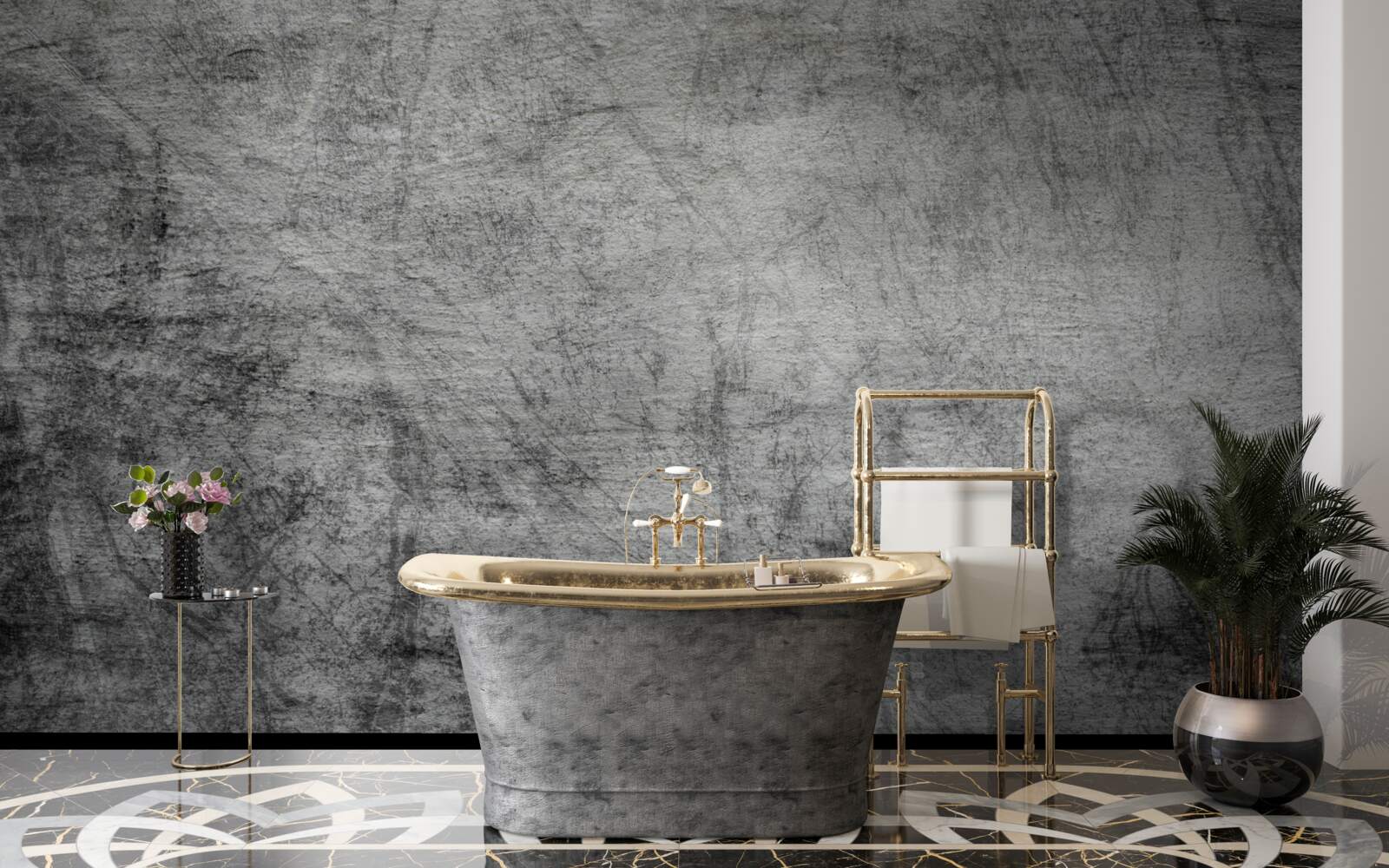 Fototapet fundal gri vechi marcat cu zgârieturi