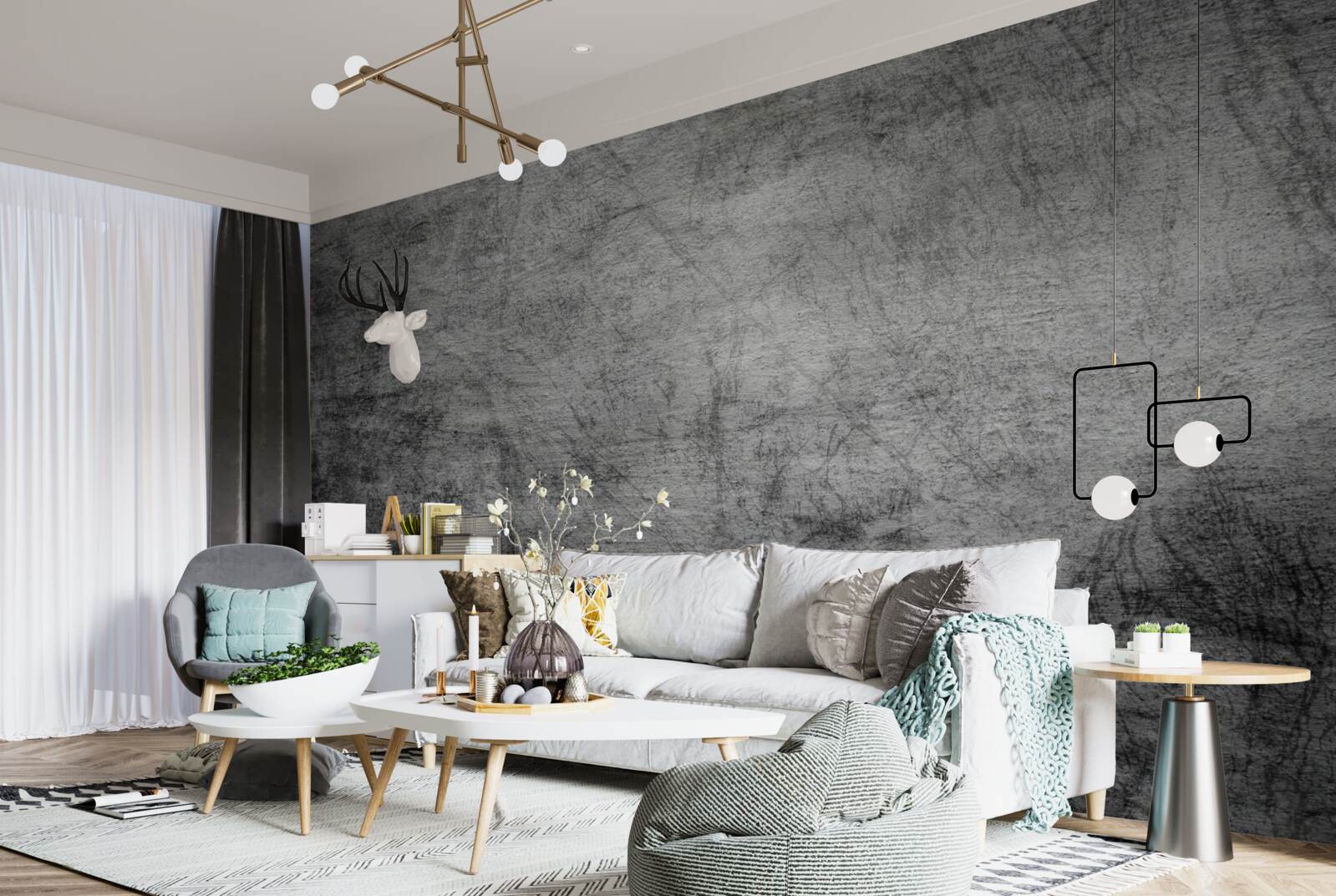 Fototapet fundal gri vechi marcat cu zgârieturi