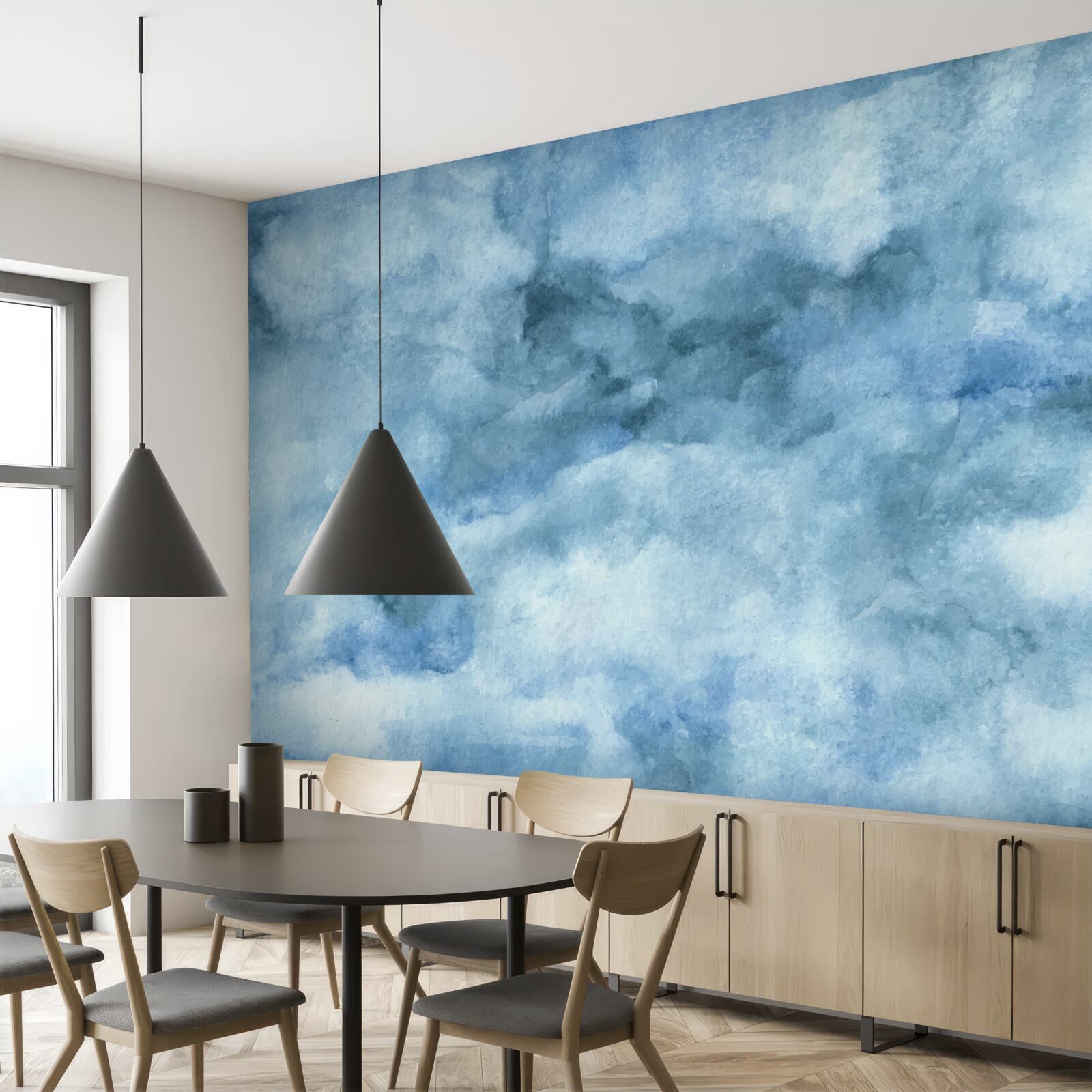 Fototapet nebuloasă slabă de nori