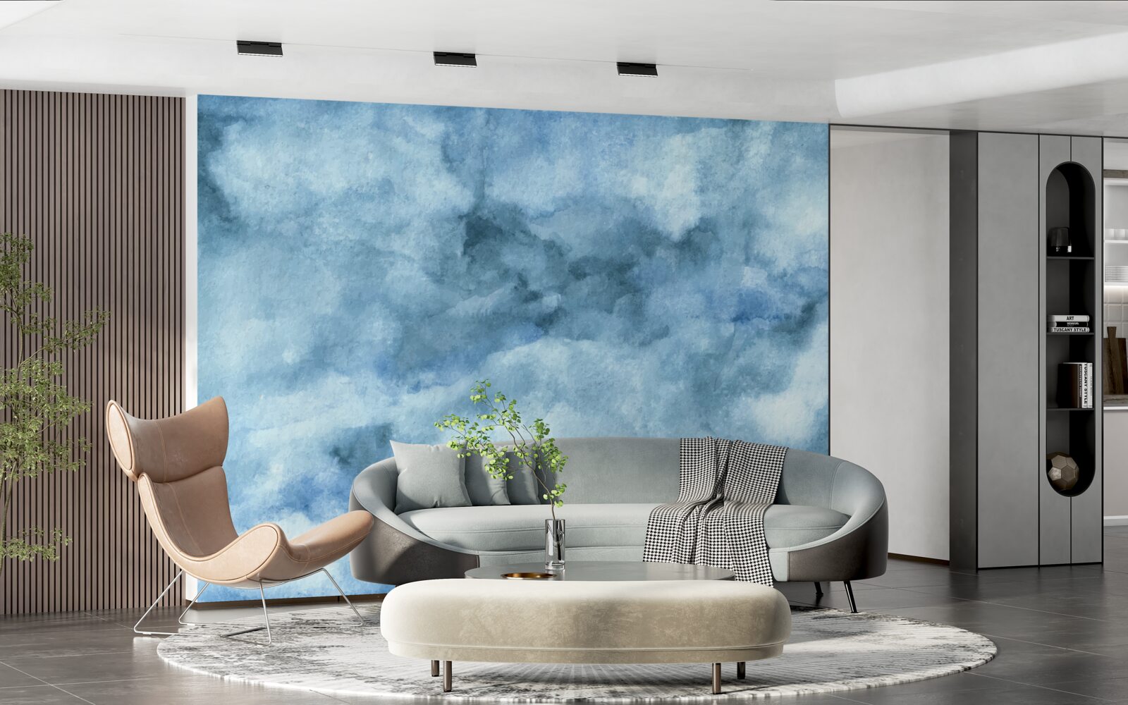 Fototapet nebuloasă slabă de nori