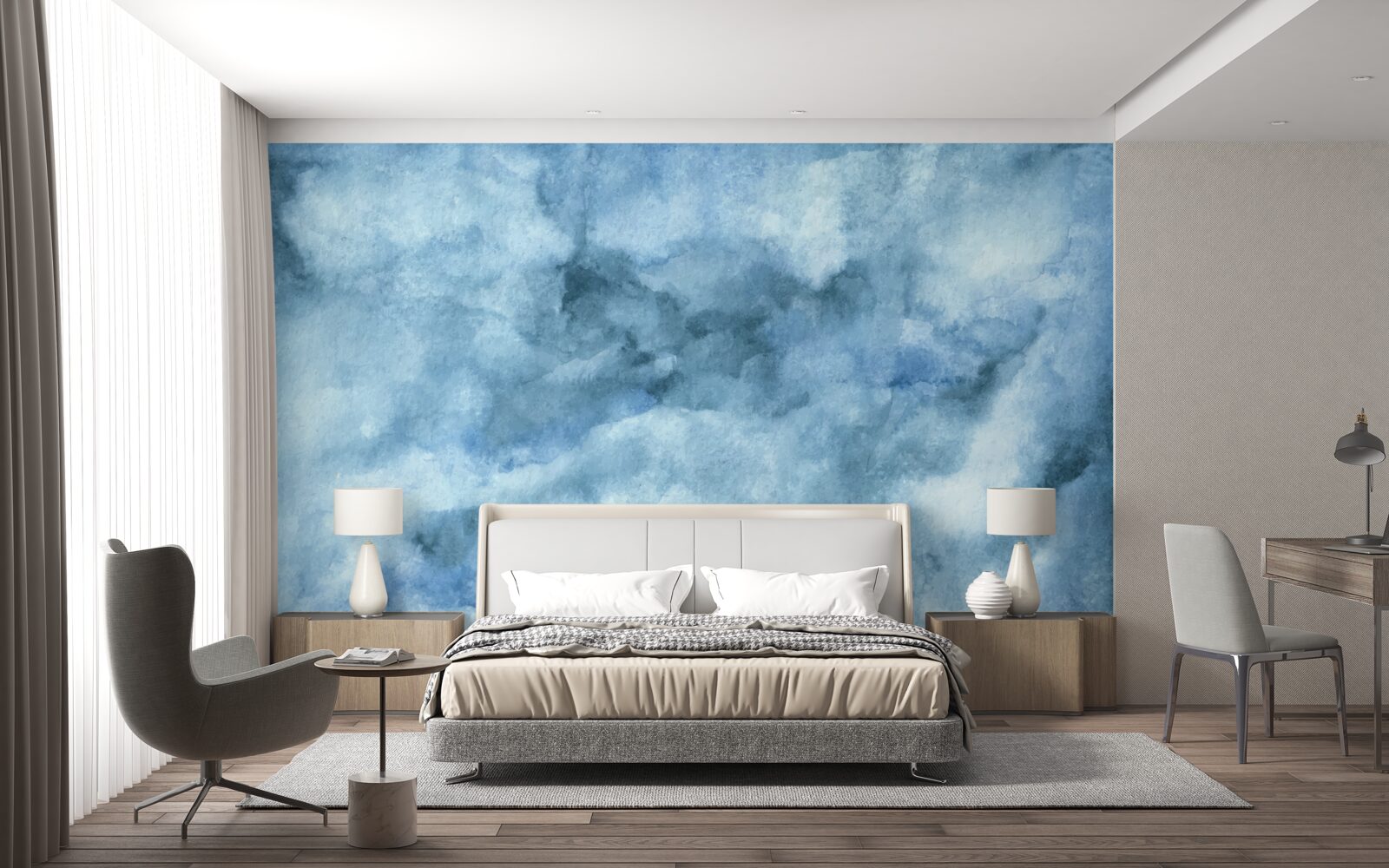 Fototapet nebuloasă slabă de nori