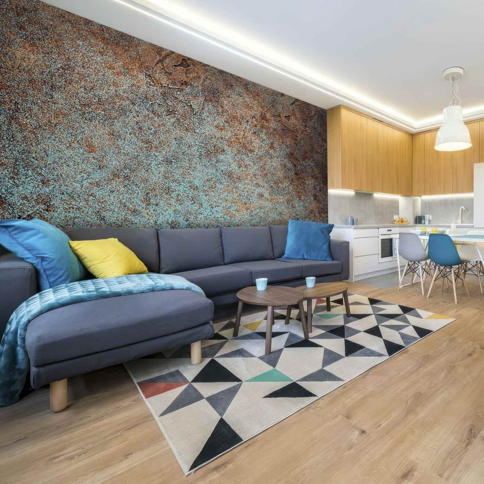 Fototapet acoperire din fier oxidat închis