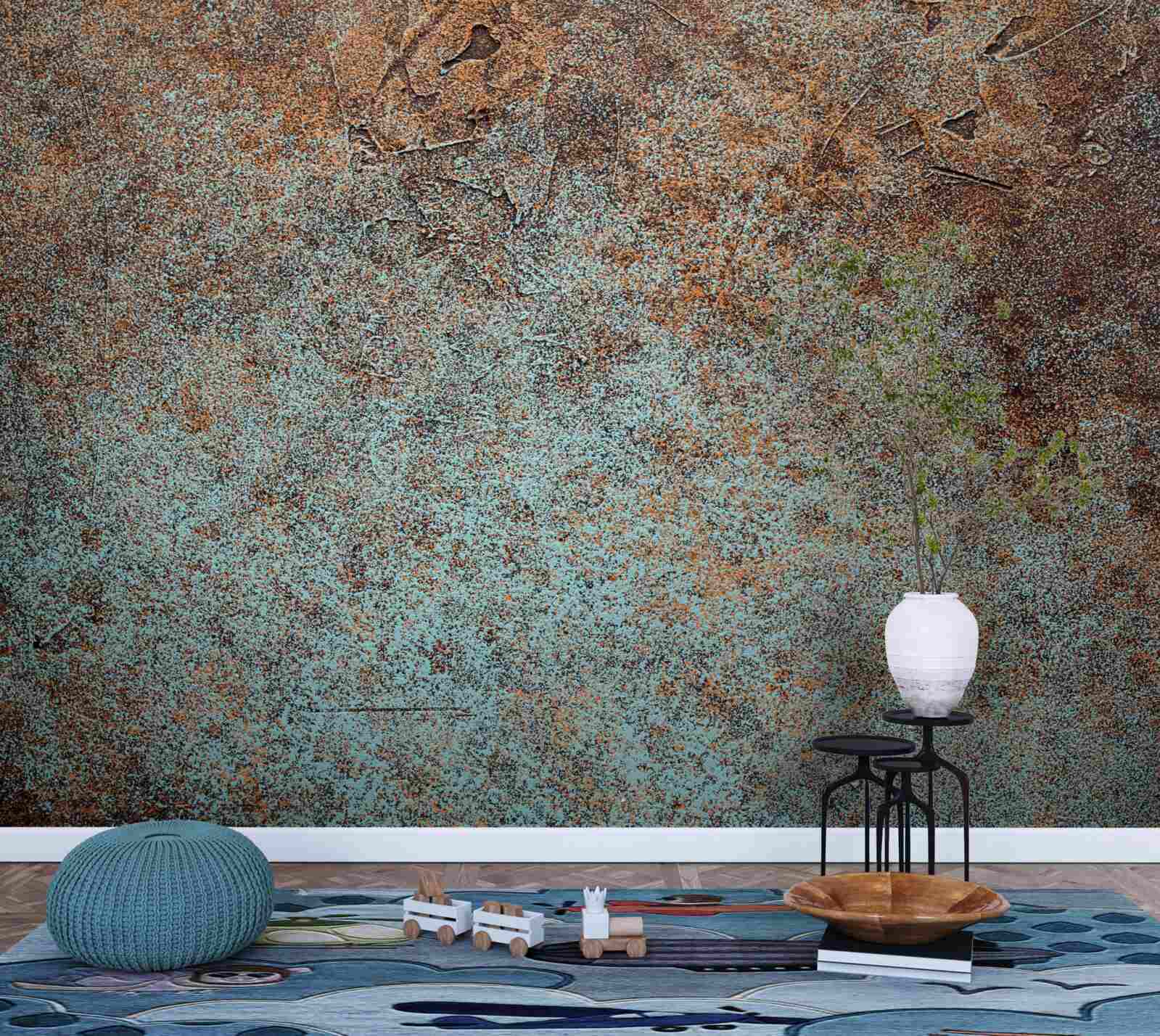 Fototapet acoperire din fier oxidat închis