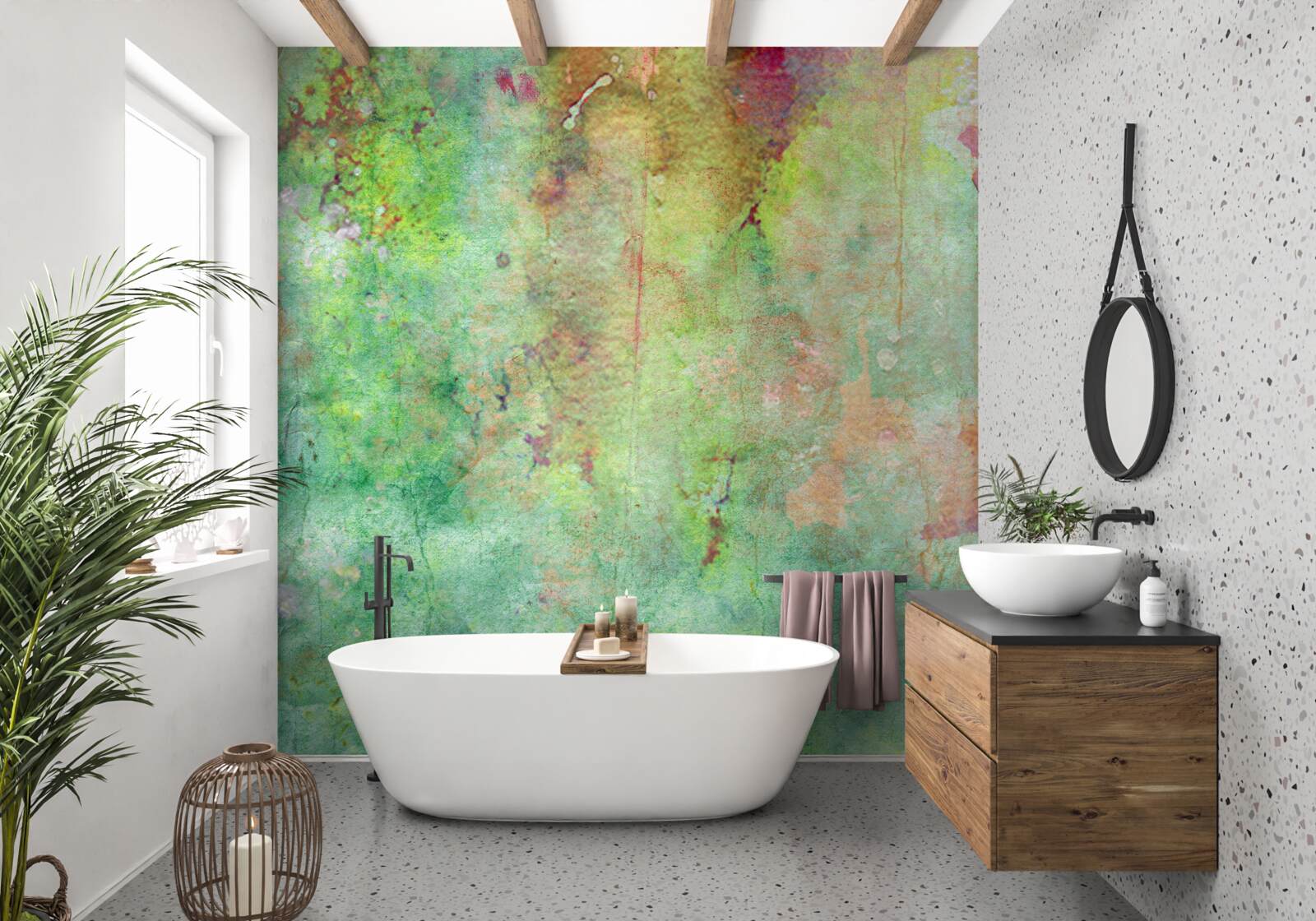 Fototapet pictură abstractă delicată