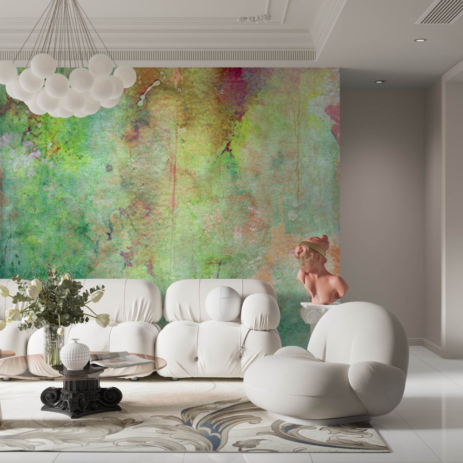 Fototapet pictură abstractă delicată