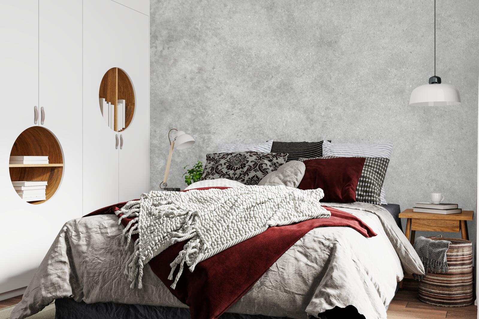 Fototapet Peretele este realizat din beton într-o nuanță gri deschis