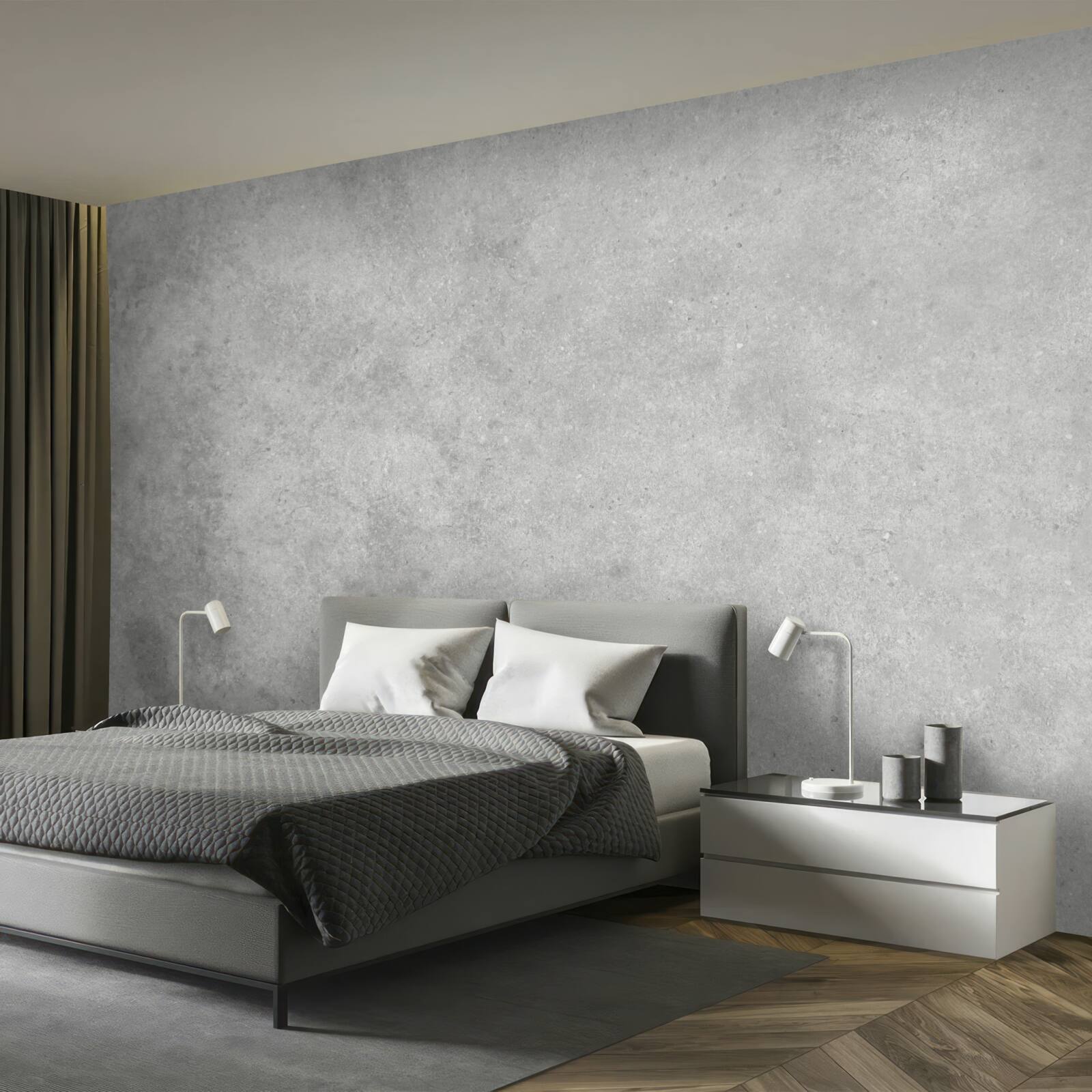 Fototapet Peretele este realizat din beton într-o nuanță gri deschis