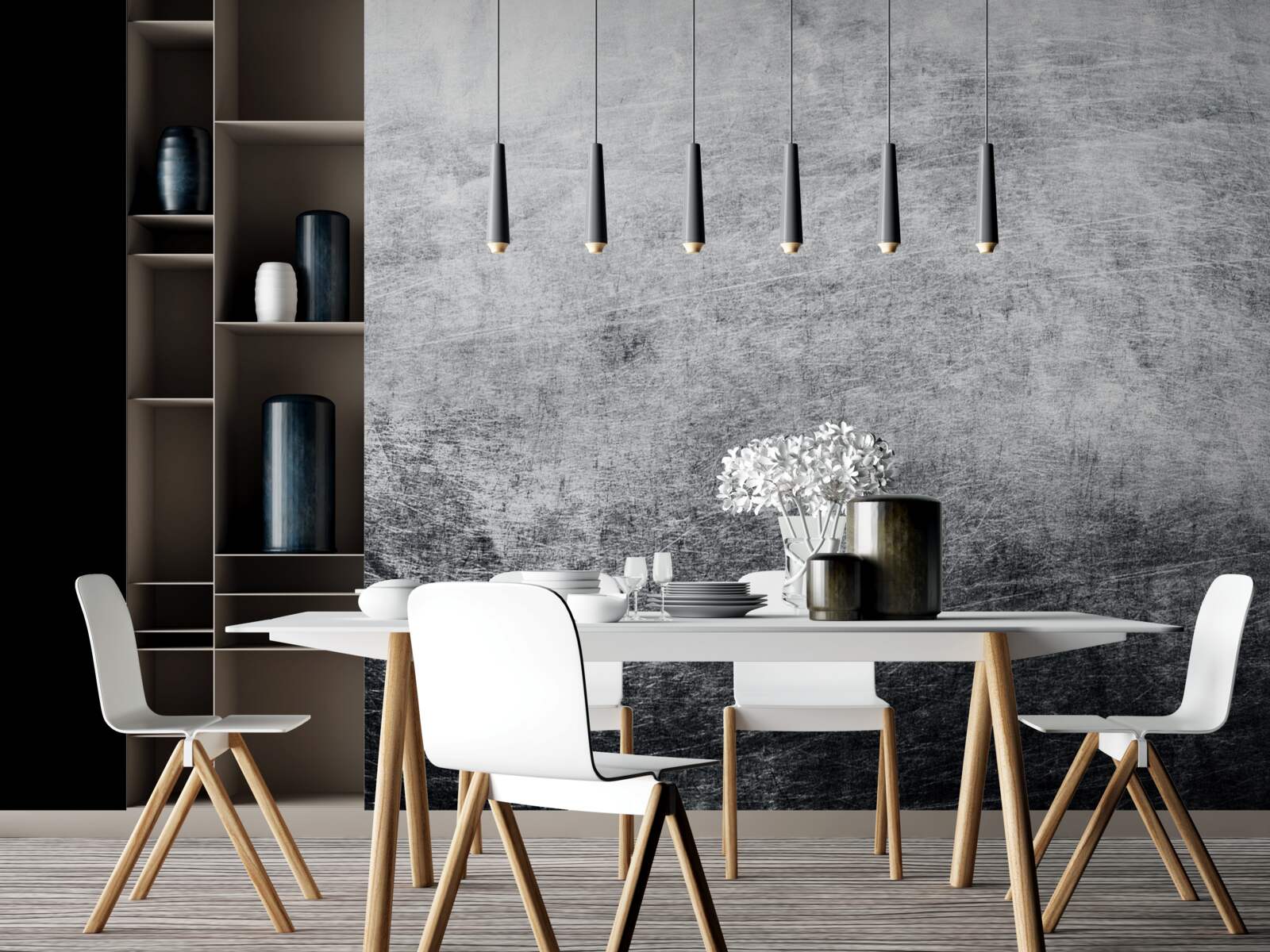 Fototapet perete gri problematic