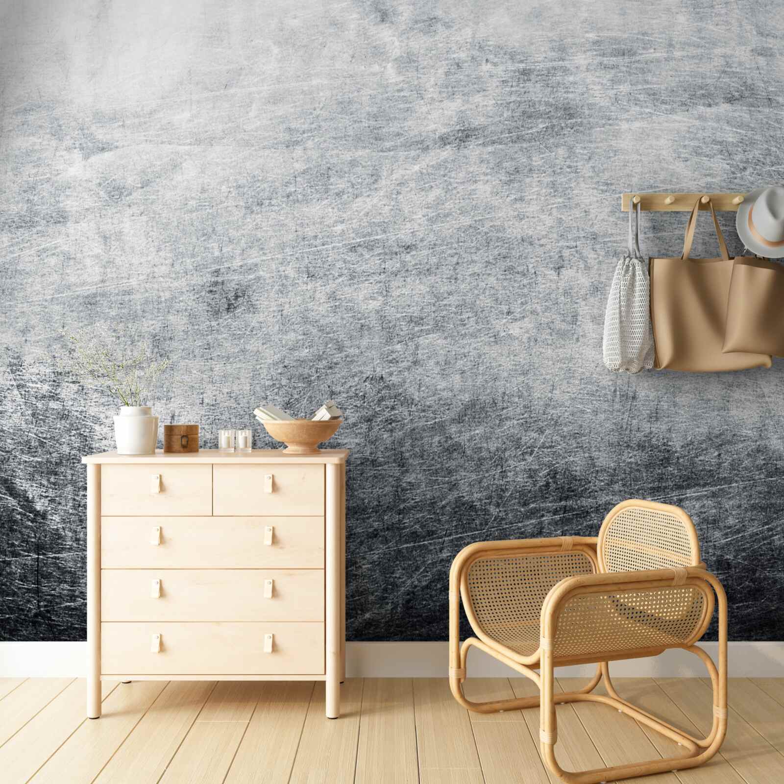 Fototapet perete gri problematic