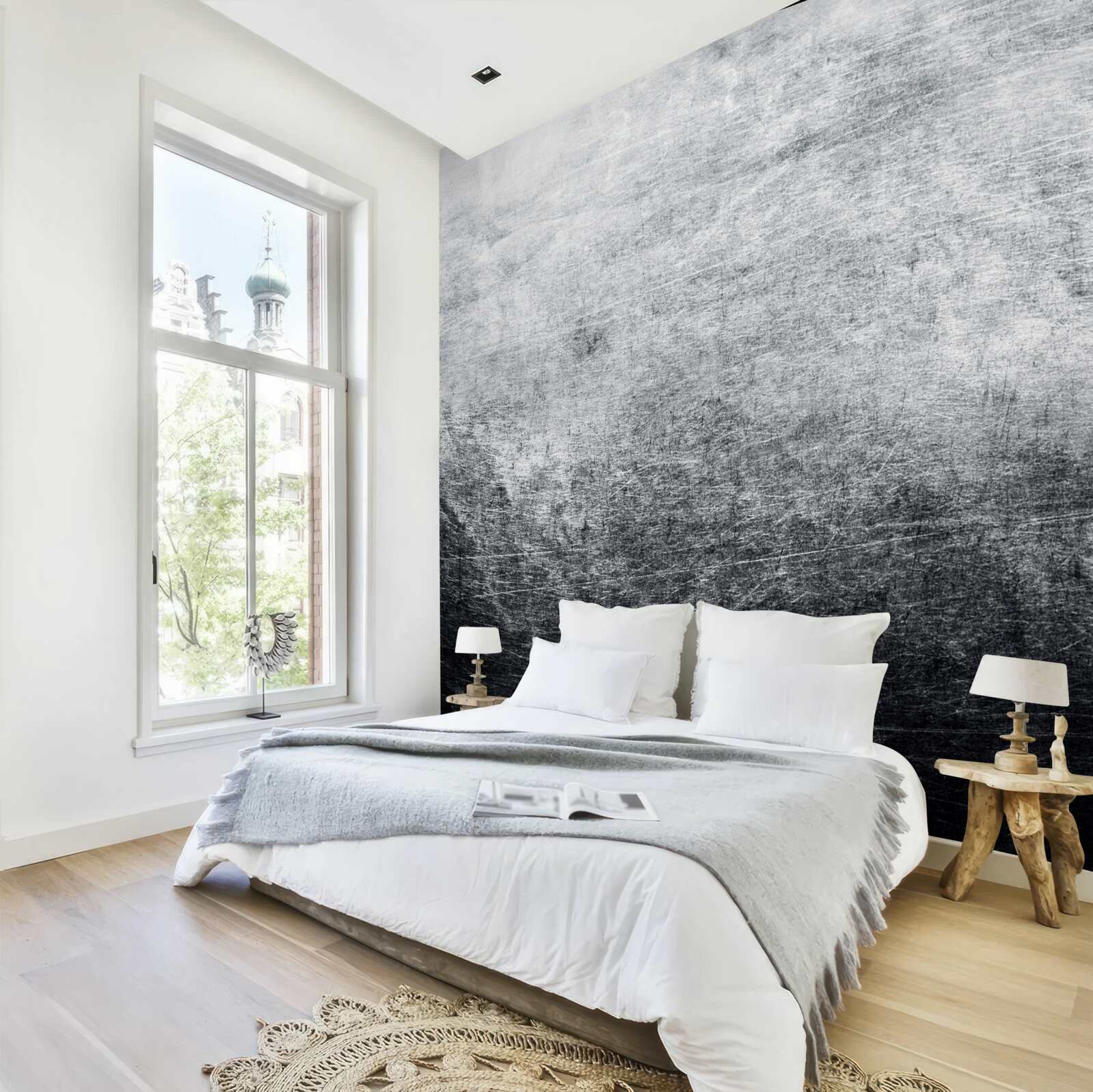 Fototapet perete gri problematic