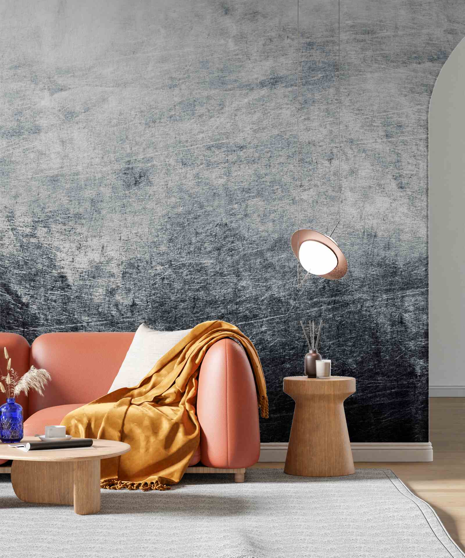 Fototapet perete gri problematic