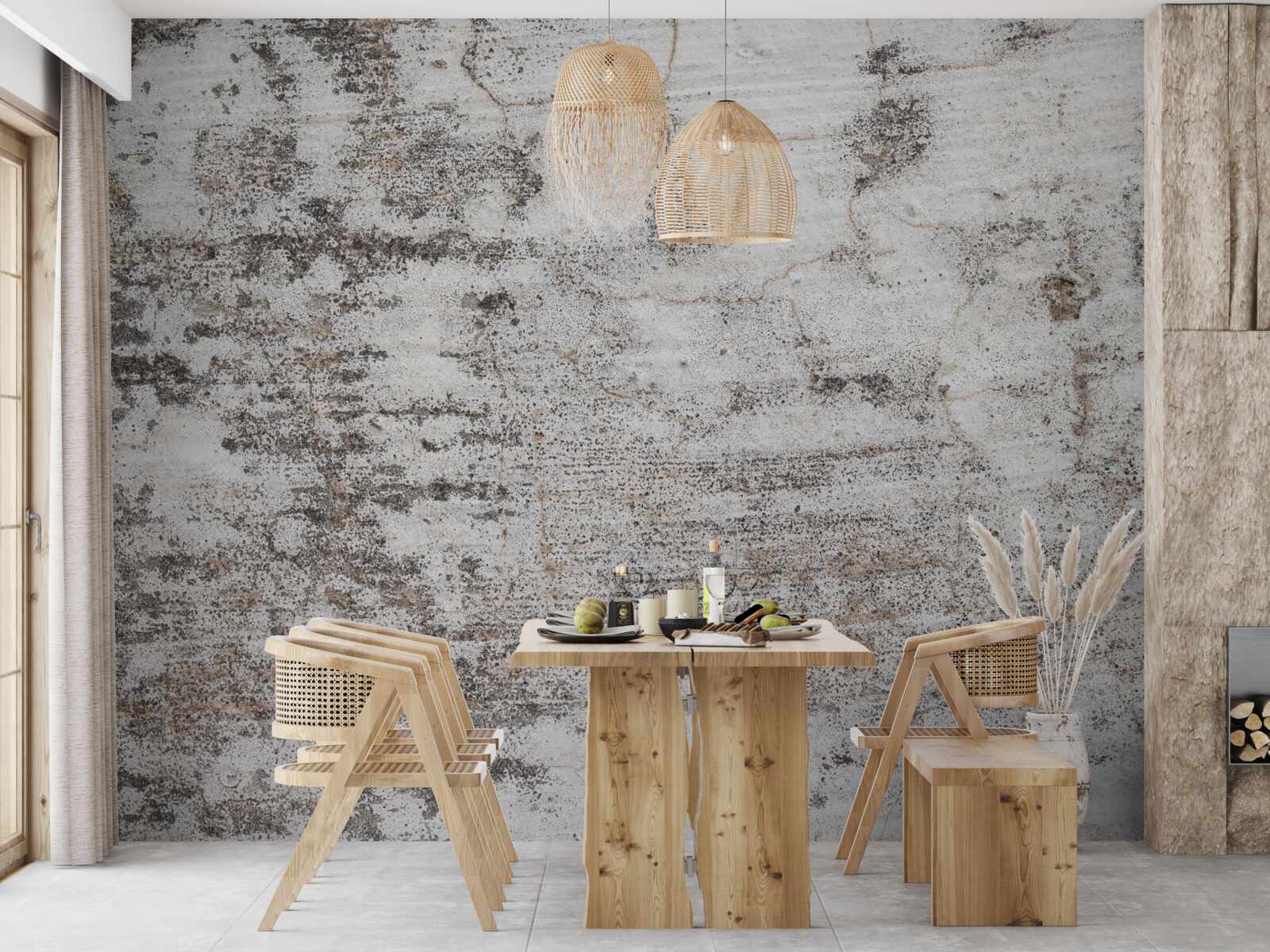 Fototapet Urme de vopsea uzată