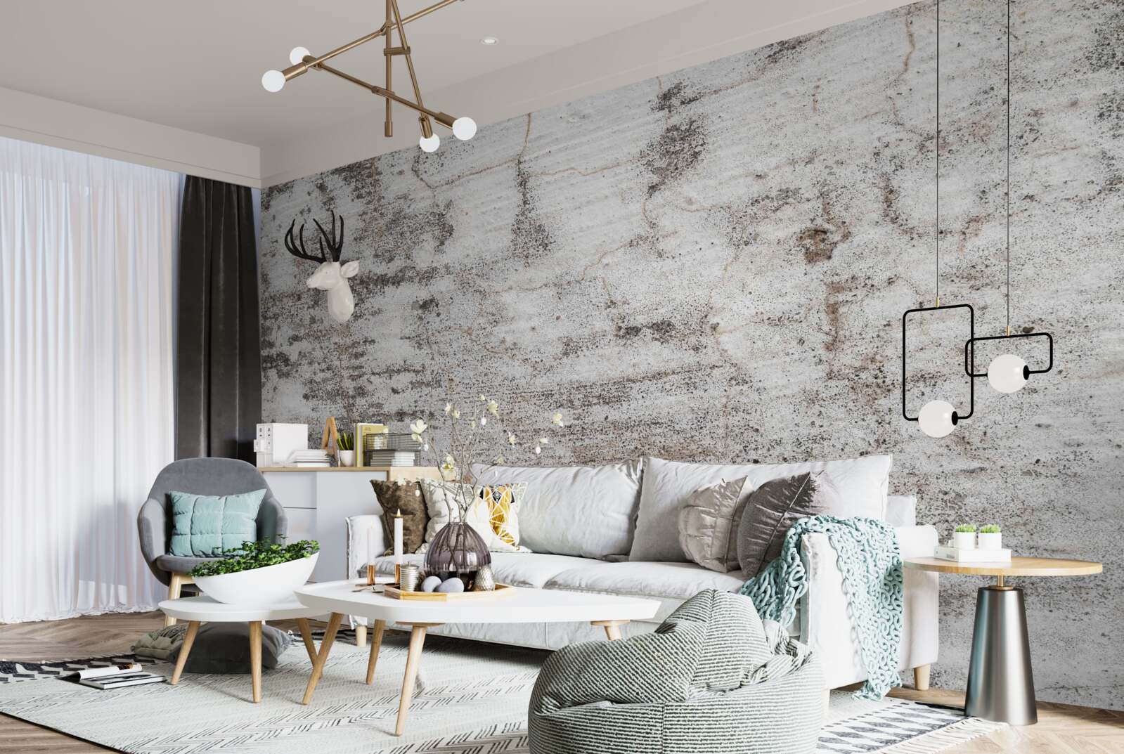 Fototapet Urme de vopsea uzată