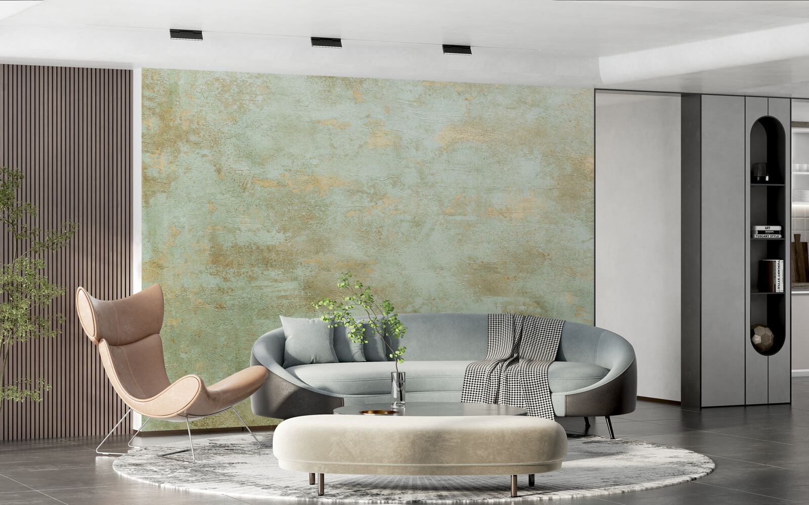 Fototapet auriu cu kaki